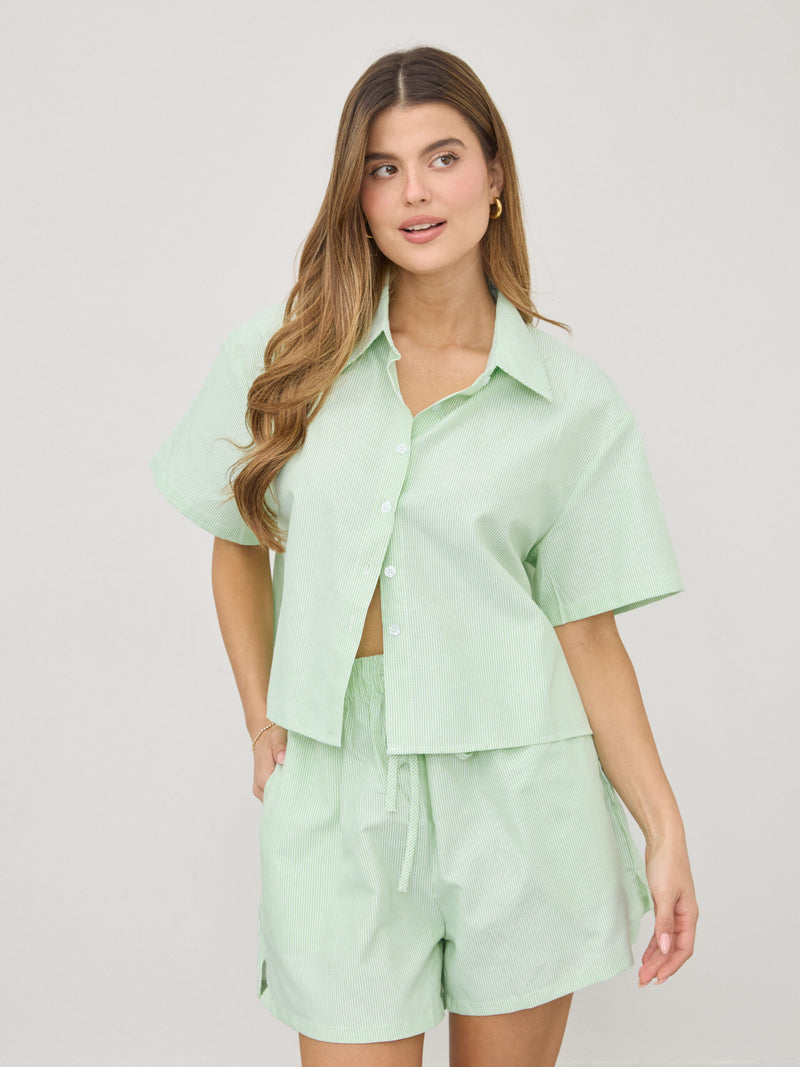 חליפת פסים אריאן | ירוק