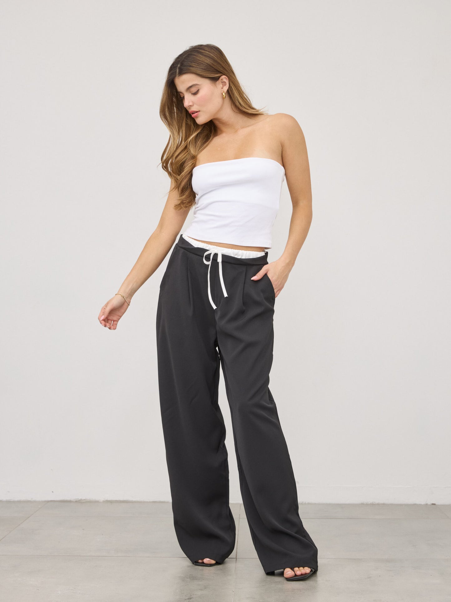 מכנסי חגורת בוקסר לייני | שחור