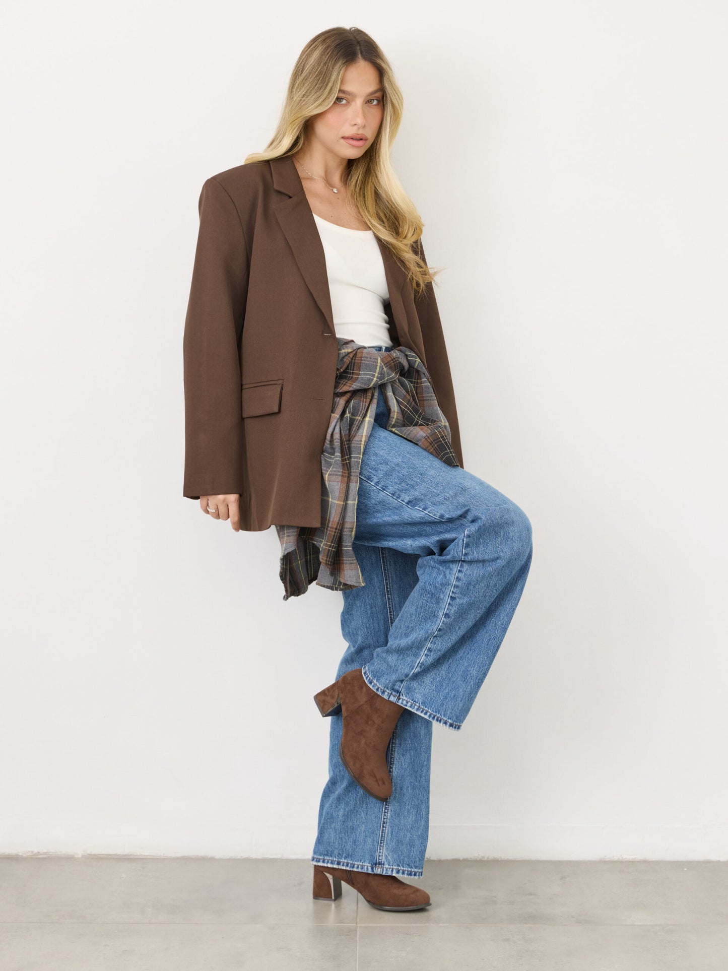 מגפוני עקב דמוי זמש מרליס | חום