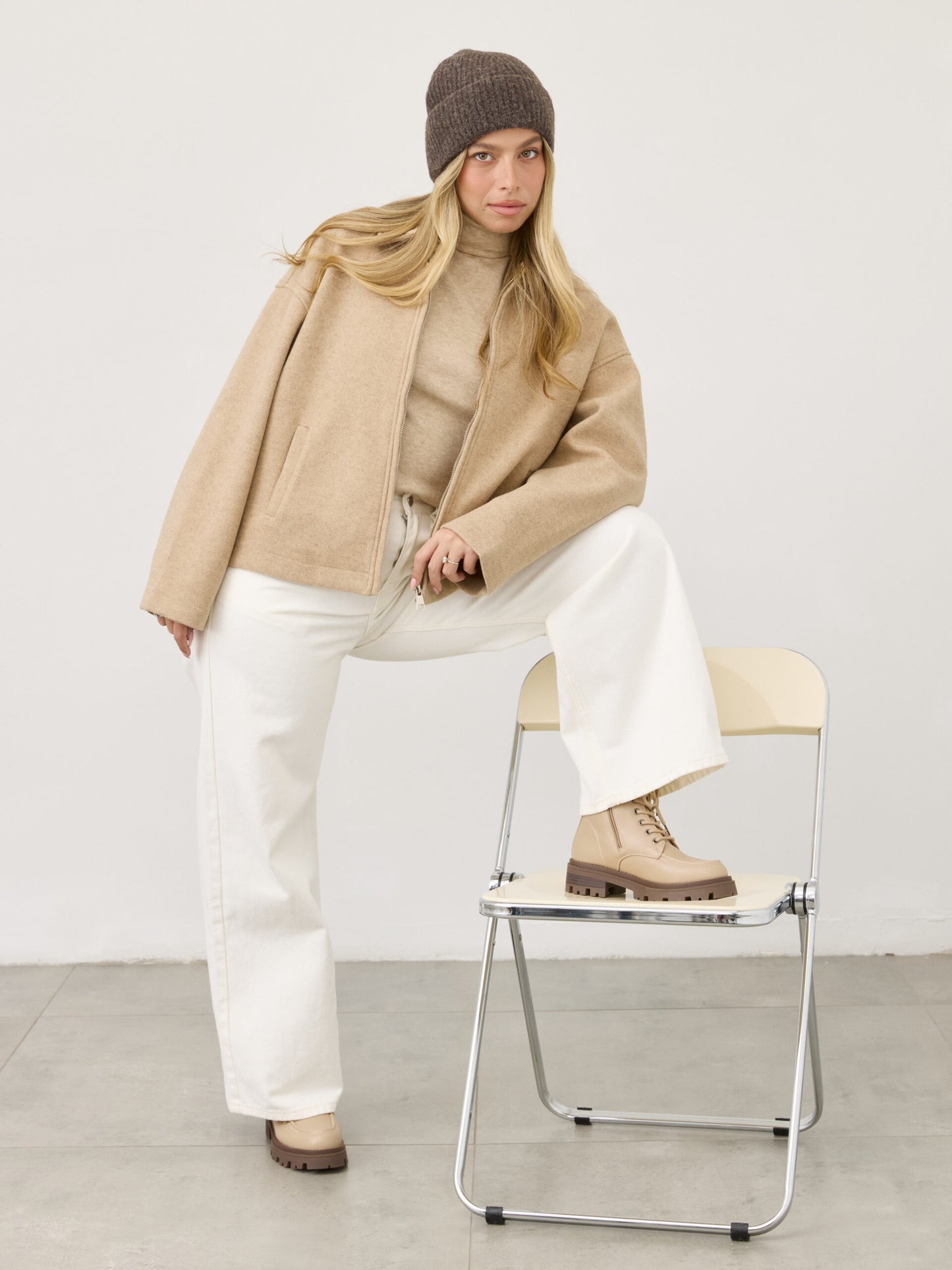 מגפי סוליית טרקטור שרוכים בילי | חאקי