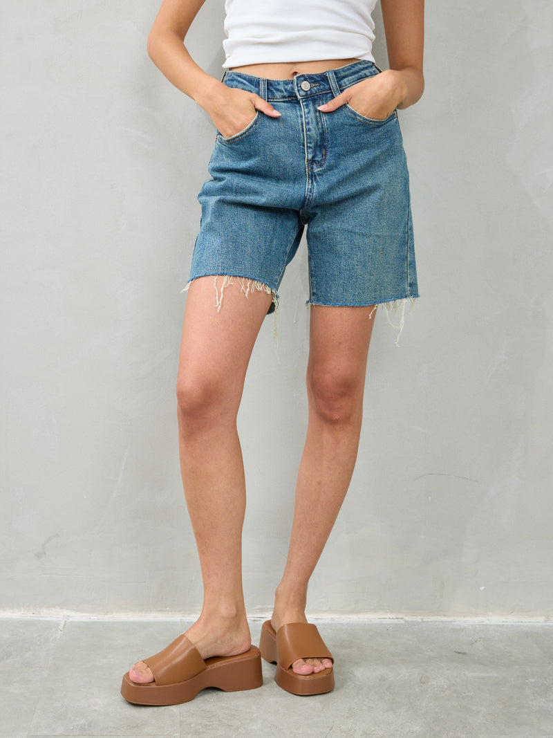 ג'ינס קצר אשלי | כחול