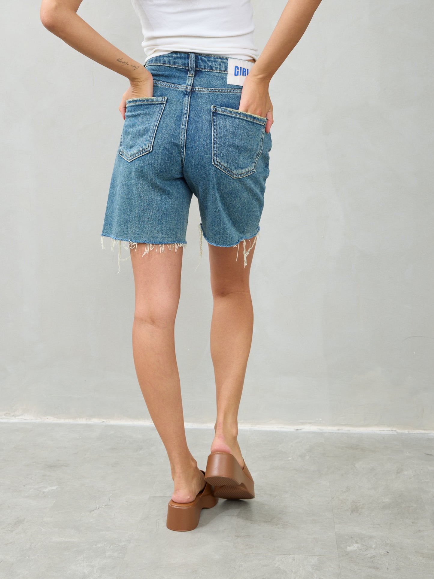 ג'ינס קצר אשלי | כחול