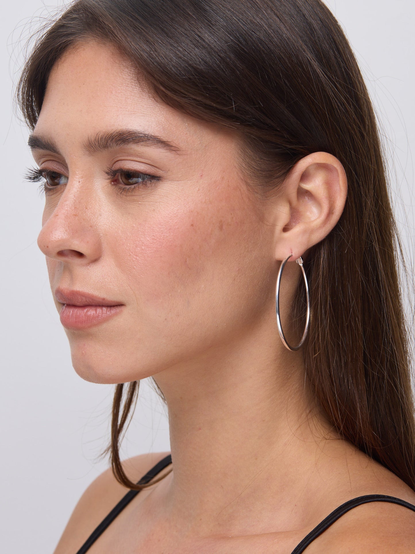 עגילי חישוק סטרלינג | כסף