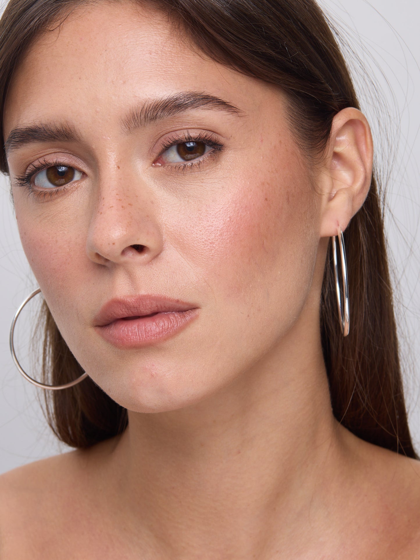 עגילי חישוק סטרלינג | כסף