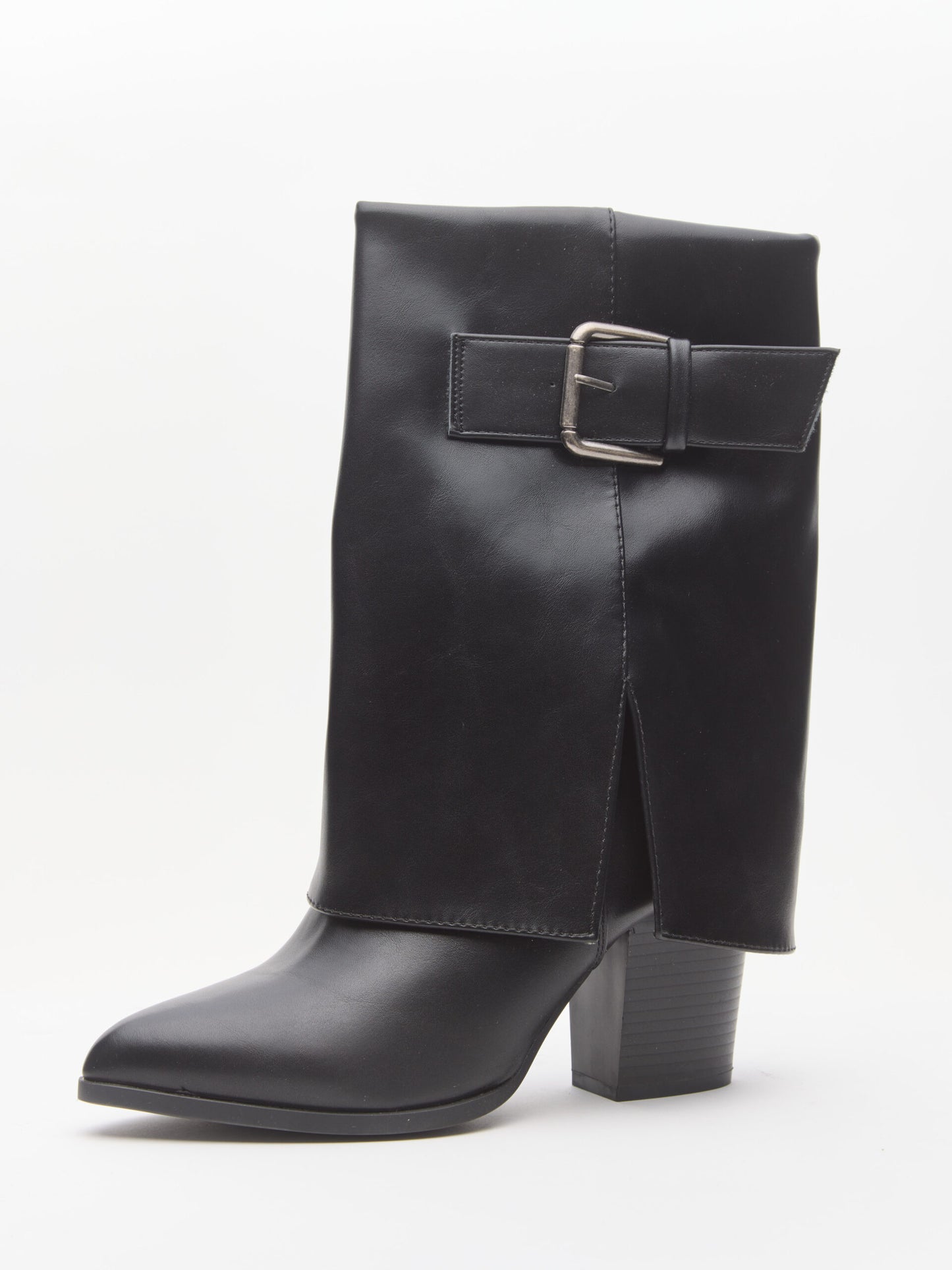 מגפי עקב אבזם מיסט | שחור