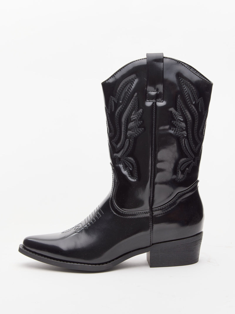 מגפי בוקרים אודין | שחור לק