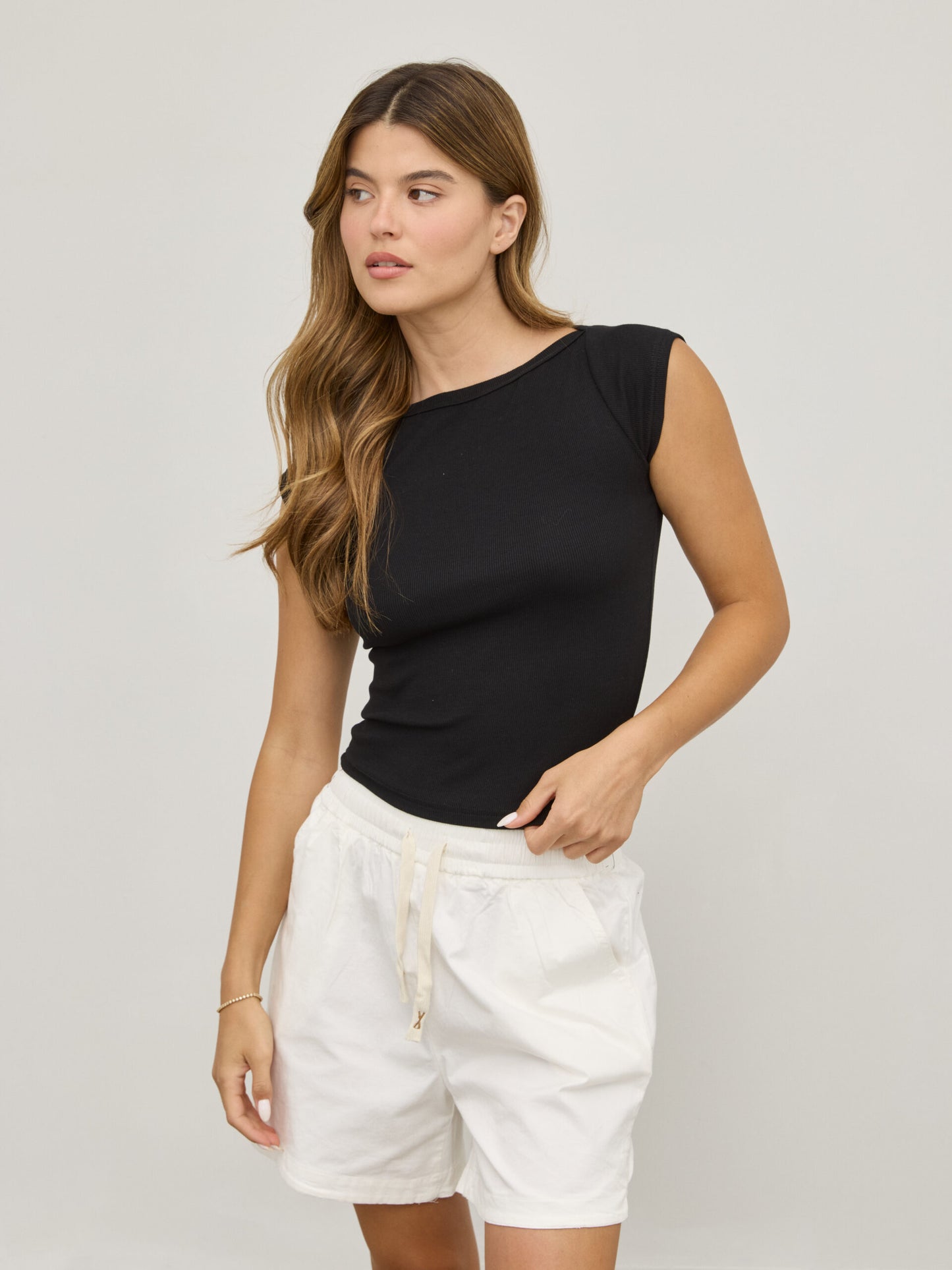 מכנסיים קצרים קורי | לבן