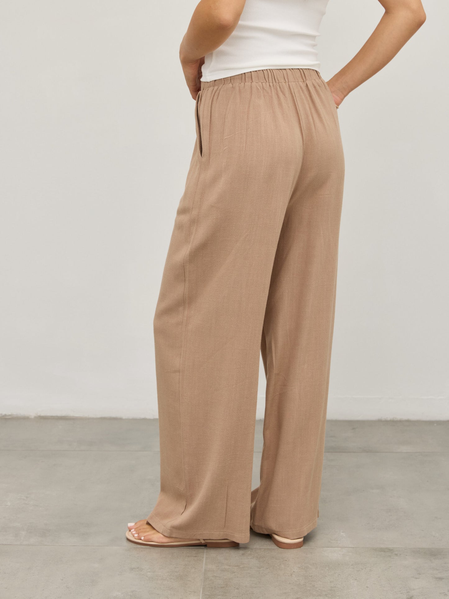 מכנסי פשתן אמיליו | חאקי