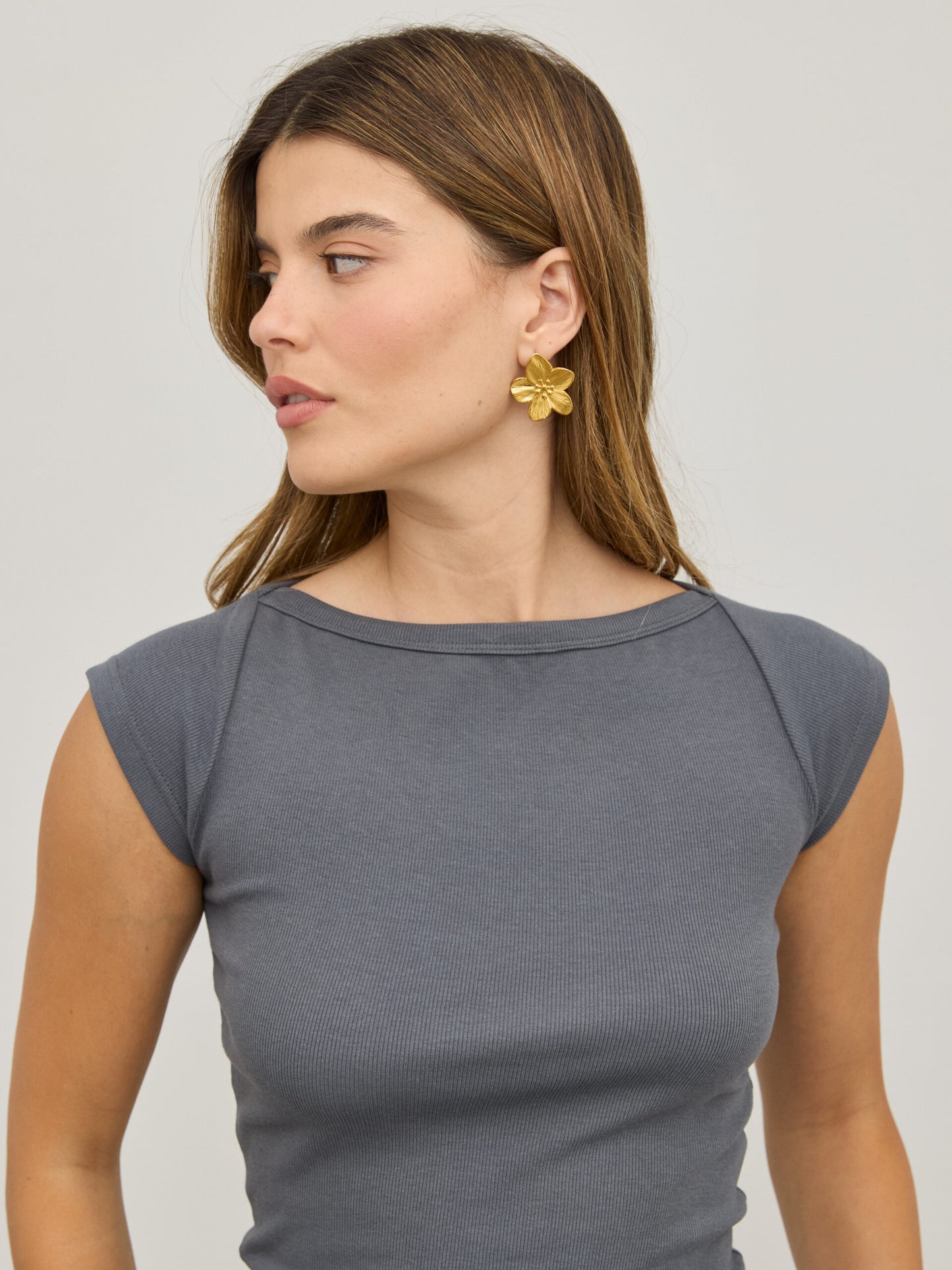 טישירט בייסיק זואי | אפור