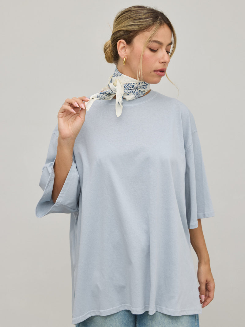 טישירט בייסיק אוברסייז אייד | כחול