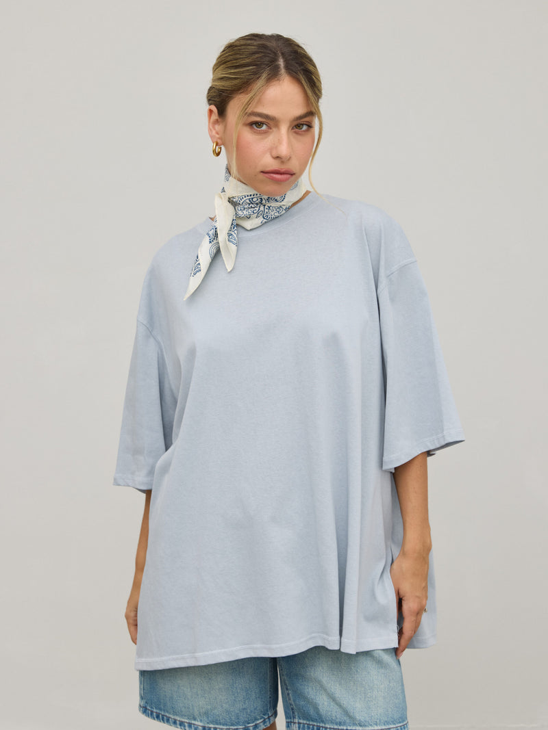 טישירט בייסיק אוברסייז אייד | כחול