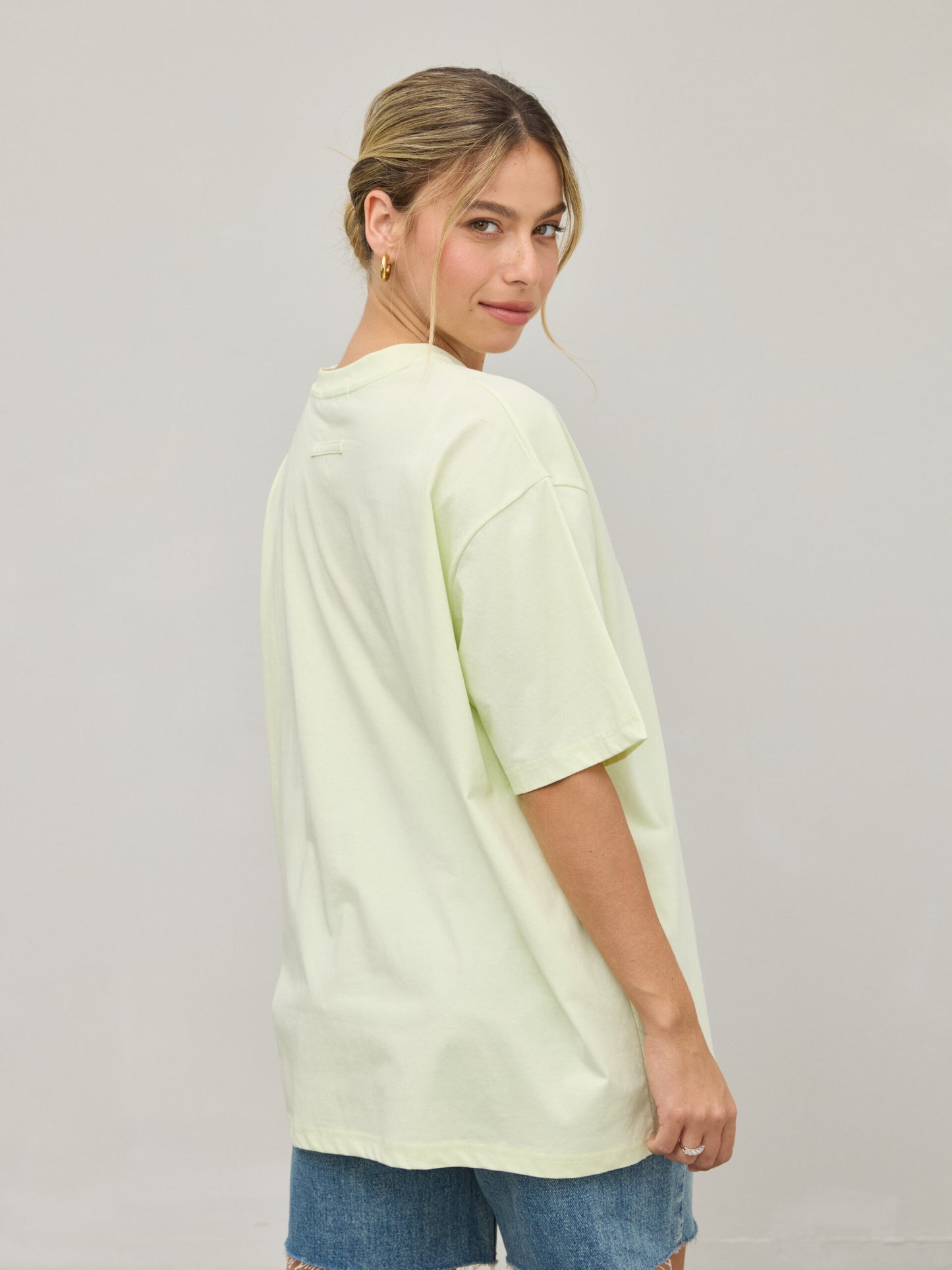 טישירט בייסיק אוברסייז נואלי | ירוק