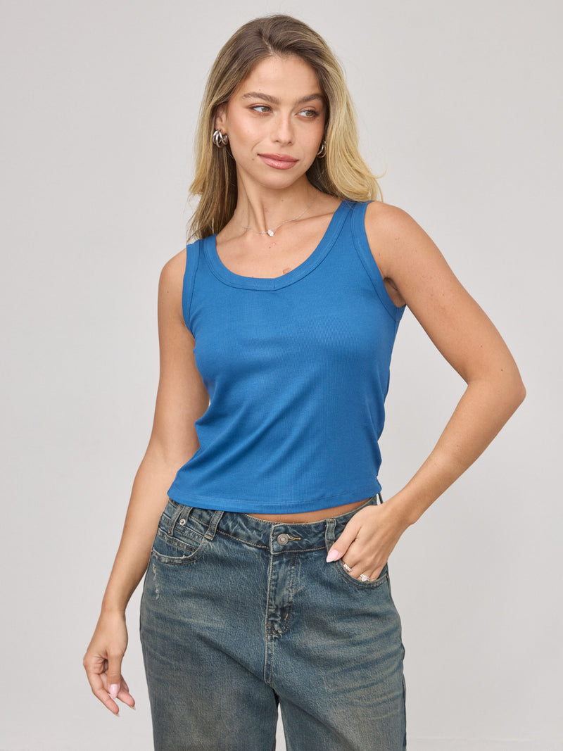 גופיית בייסיק לואי | כחול