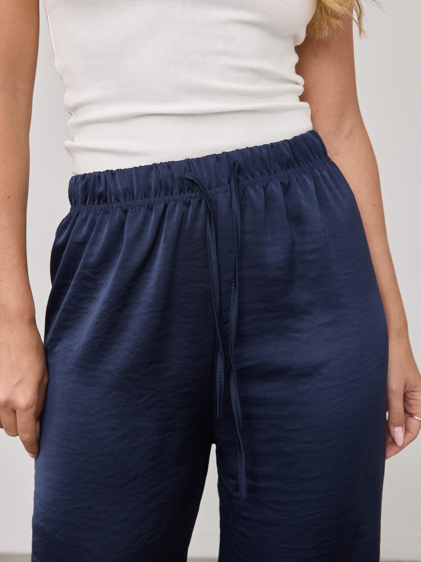 מכנסי סאטן מרסל | כחול