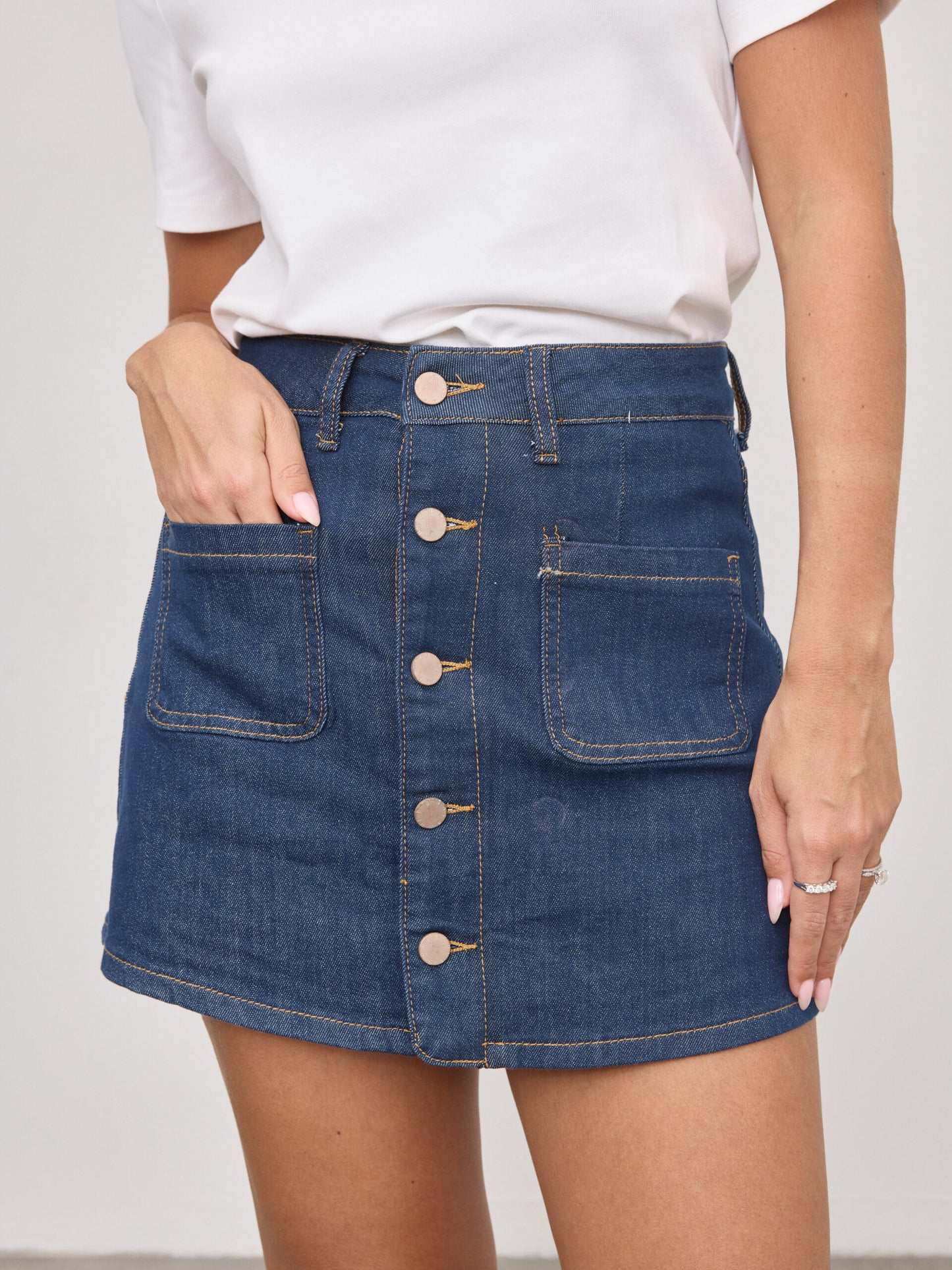 מכנסי חצאית ג'ינס ניילין | כחול