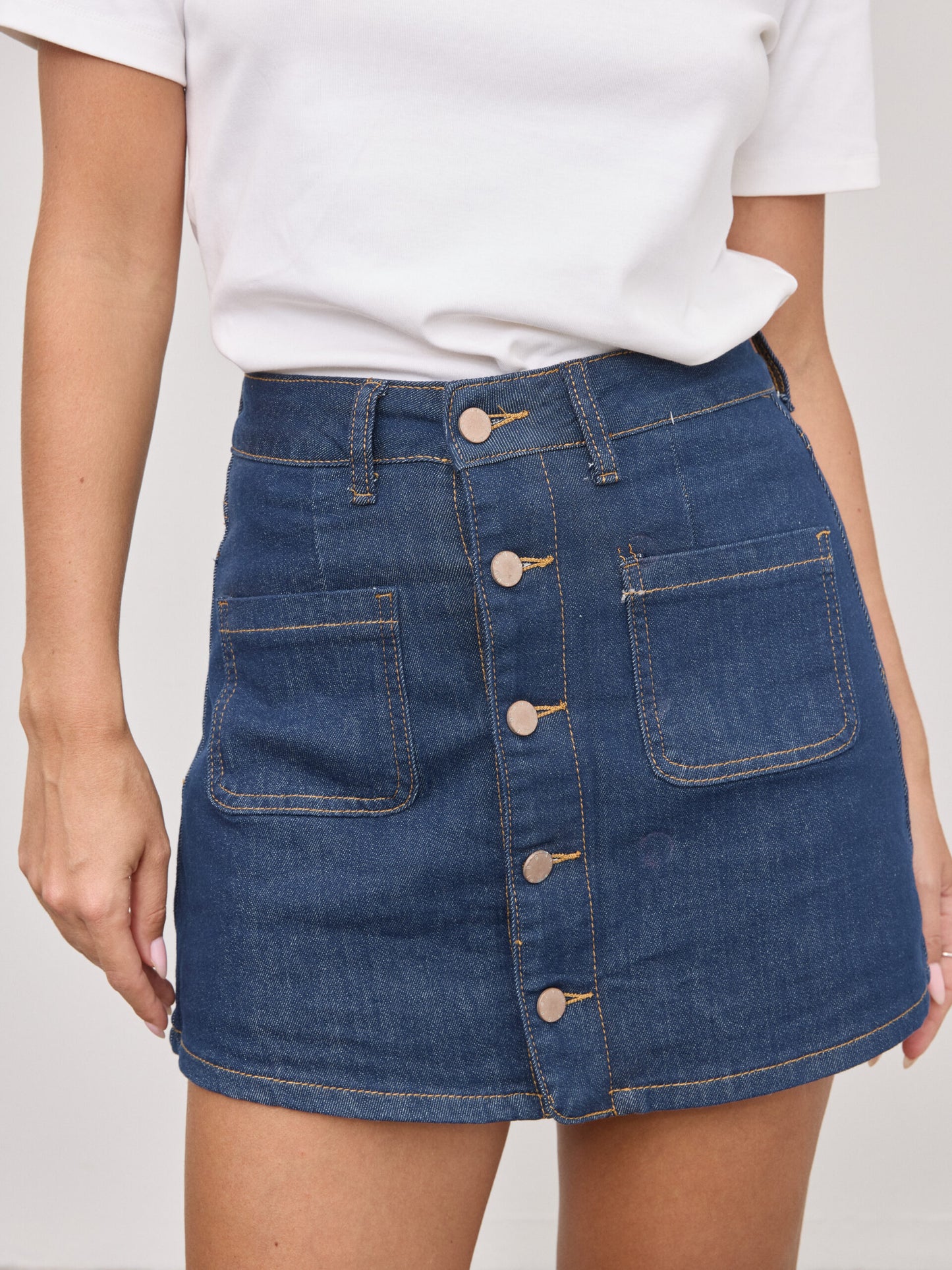 מכנסי חצאית ג'ינס ניילין | כחול