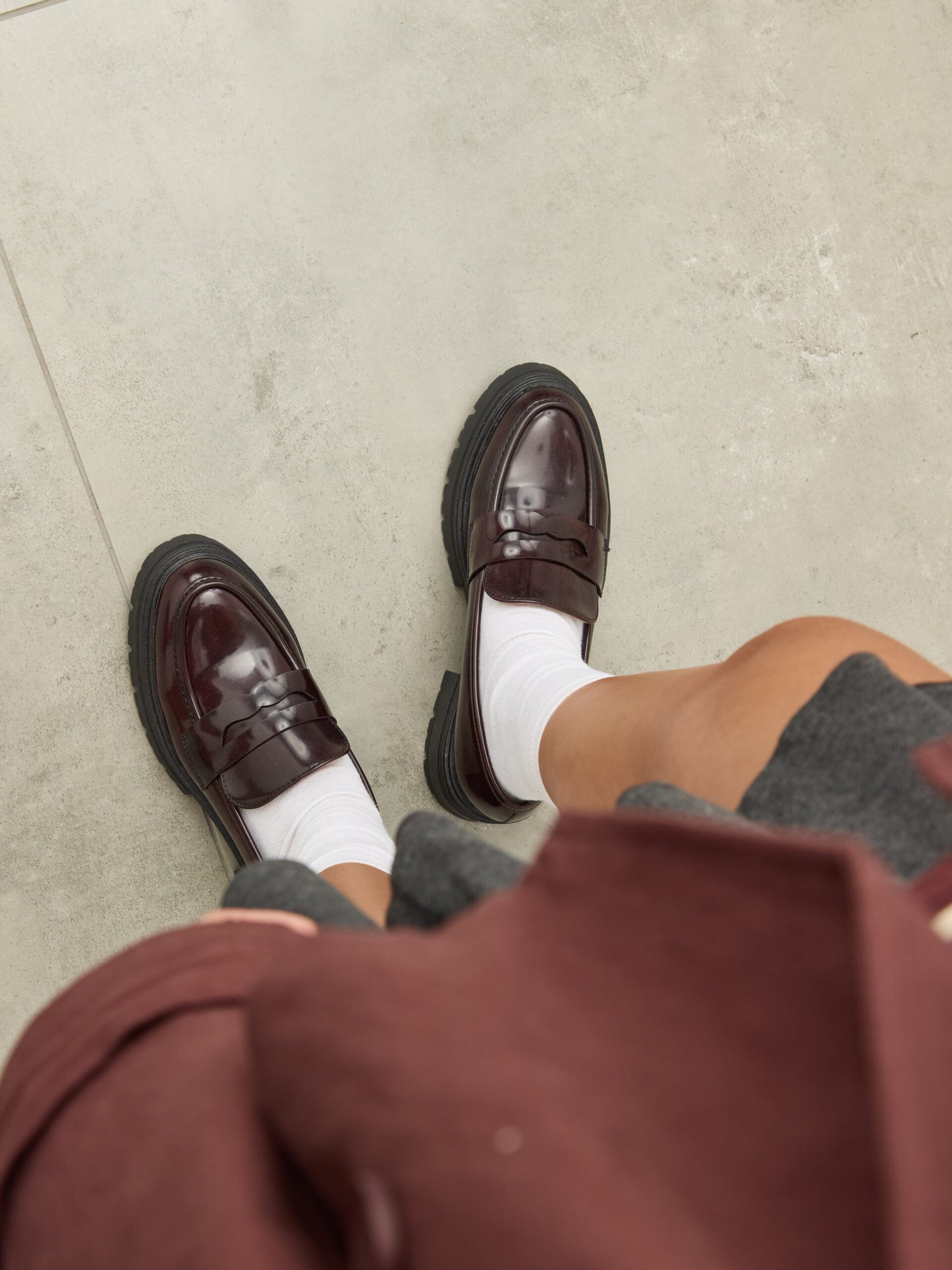 מוקסין סוליית טרקטור סירין | בורדו לק