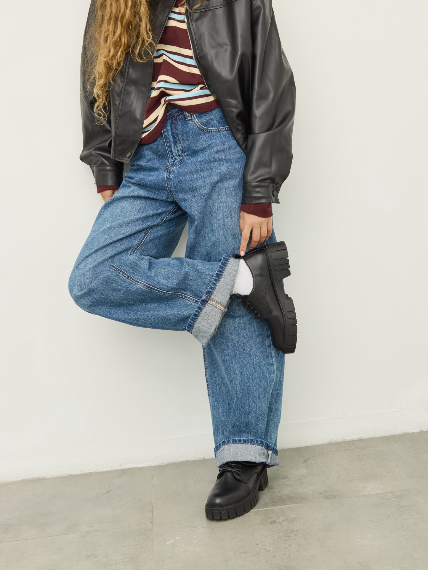 אוקספורד סוליית טרקטור גלוריה I שחור