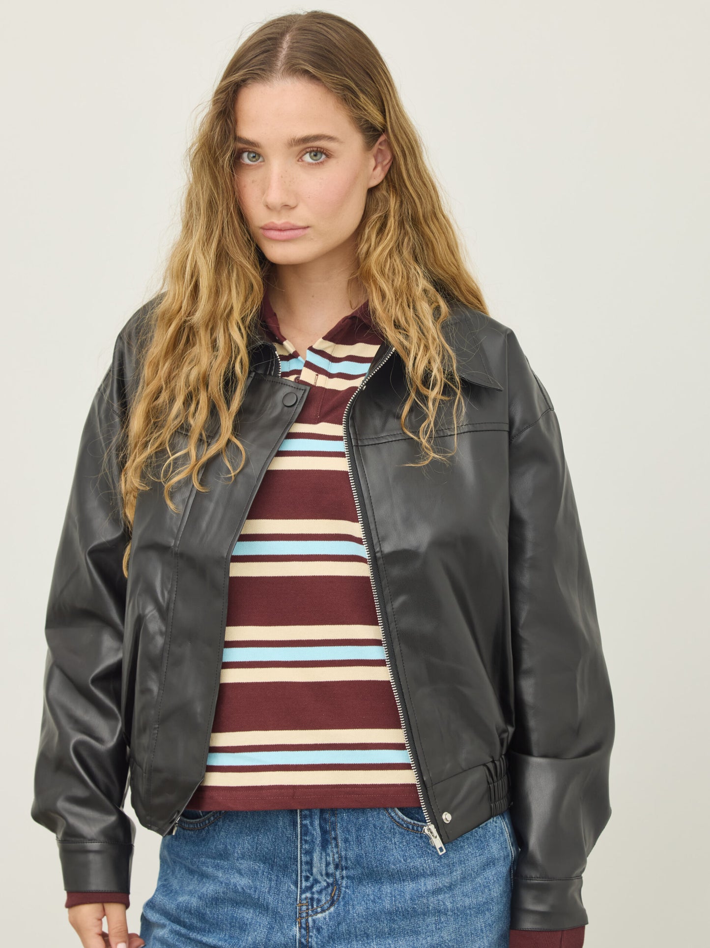 ג'קט דמוי עור בונו | שחור