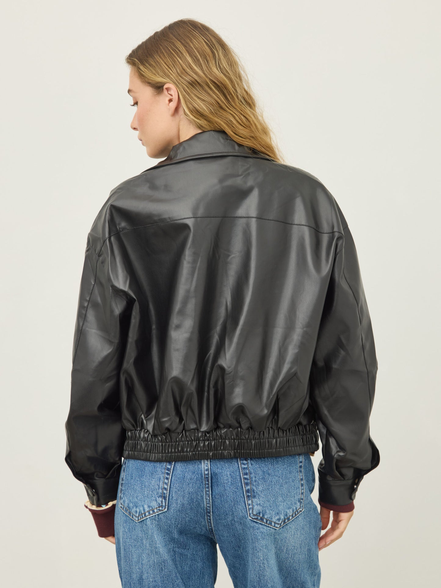 ג'קט דמוי עור בונו | שחור