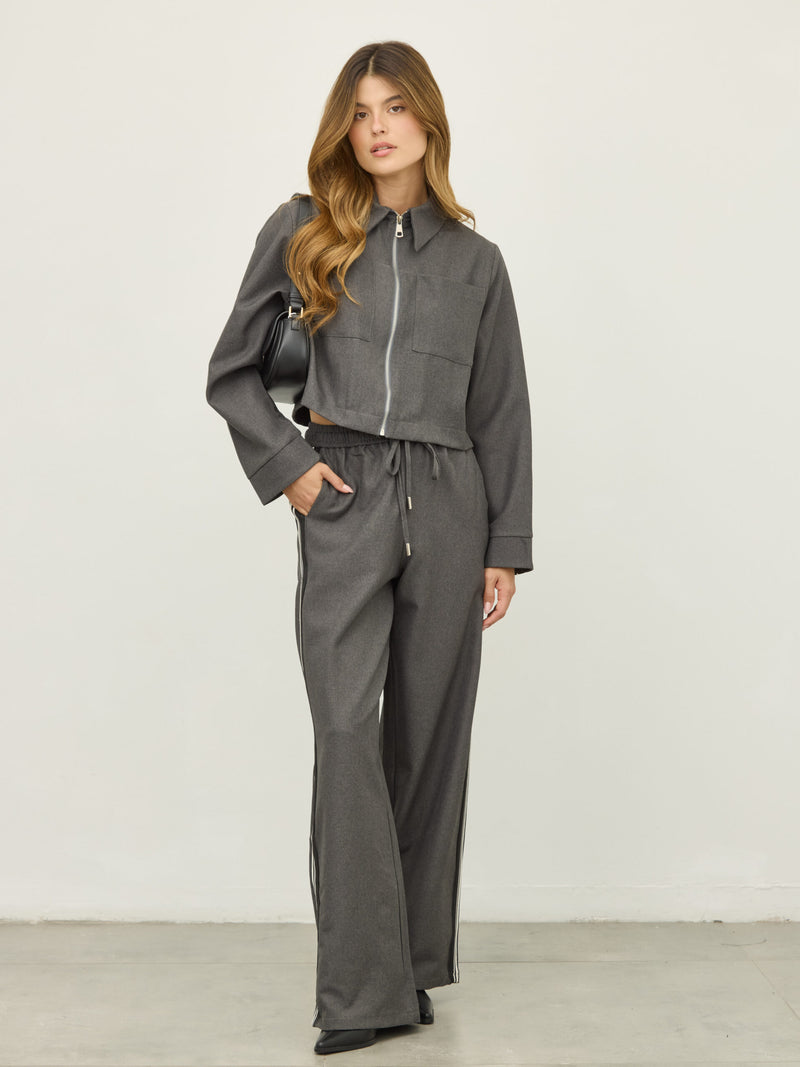 מכנסיים ארוכים ליאו | אפור