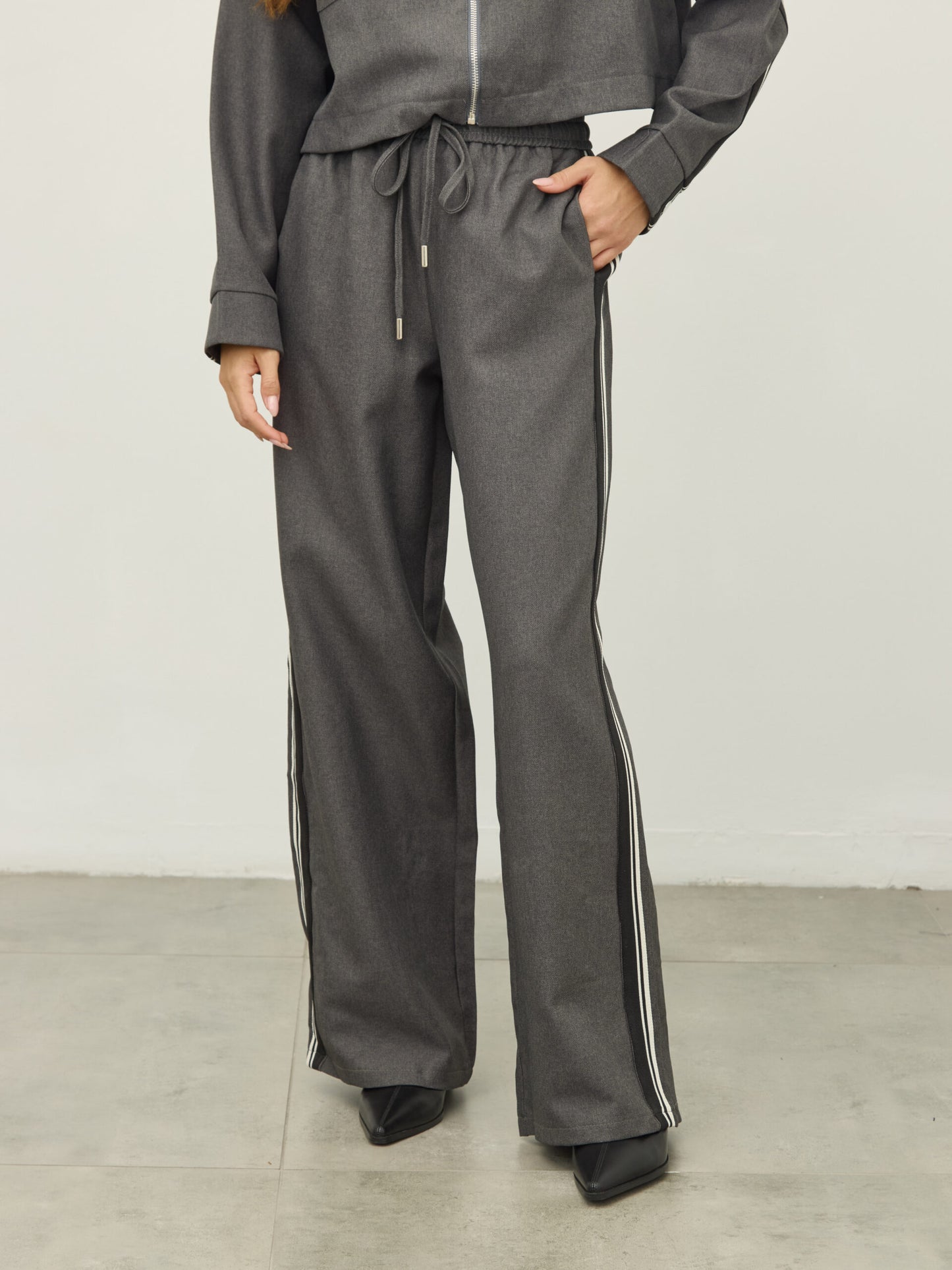 מכנסיים ארוכים ליאו | אפור