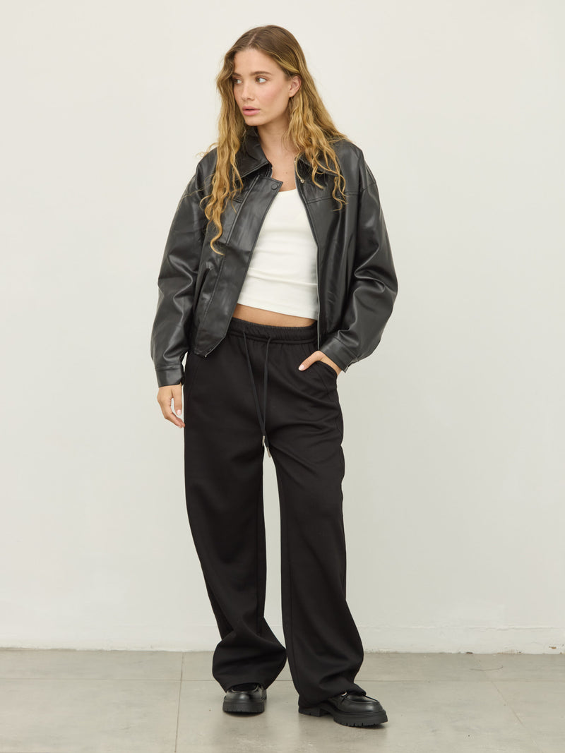 מכנסיים ארוכים סאם | שחור