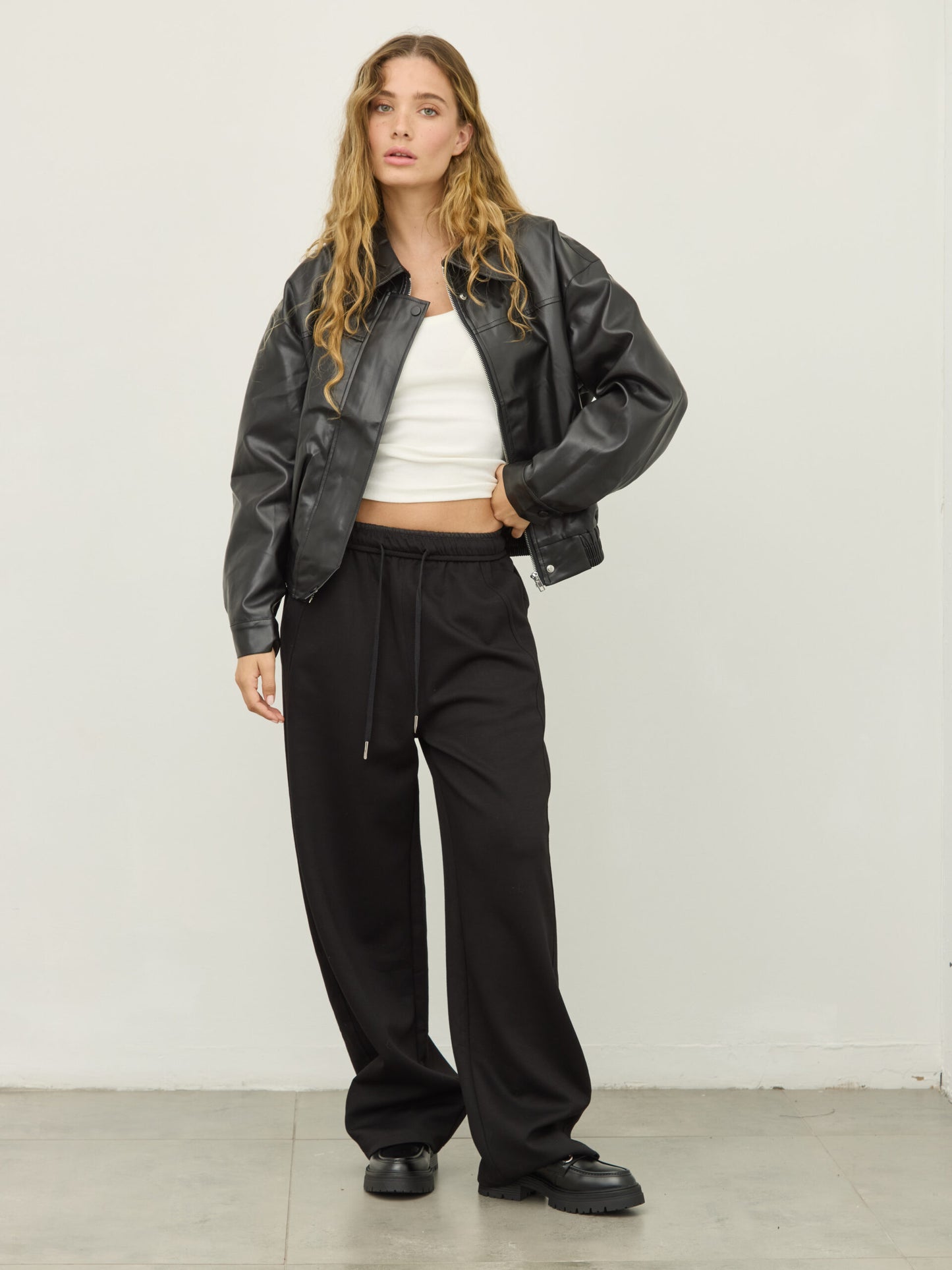 מכנסיים ארוכים סאם | שחור