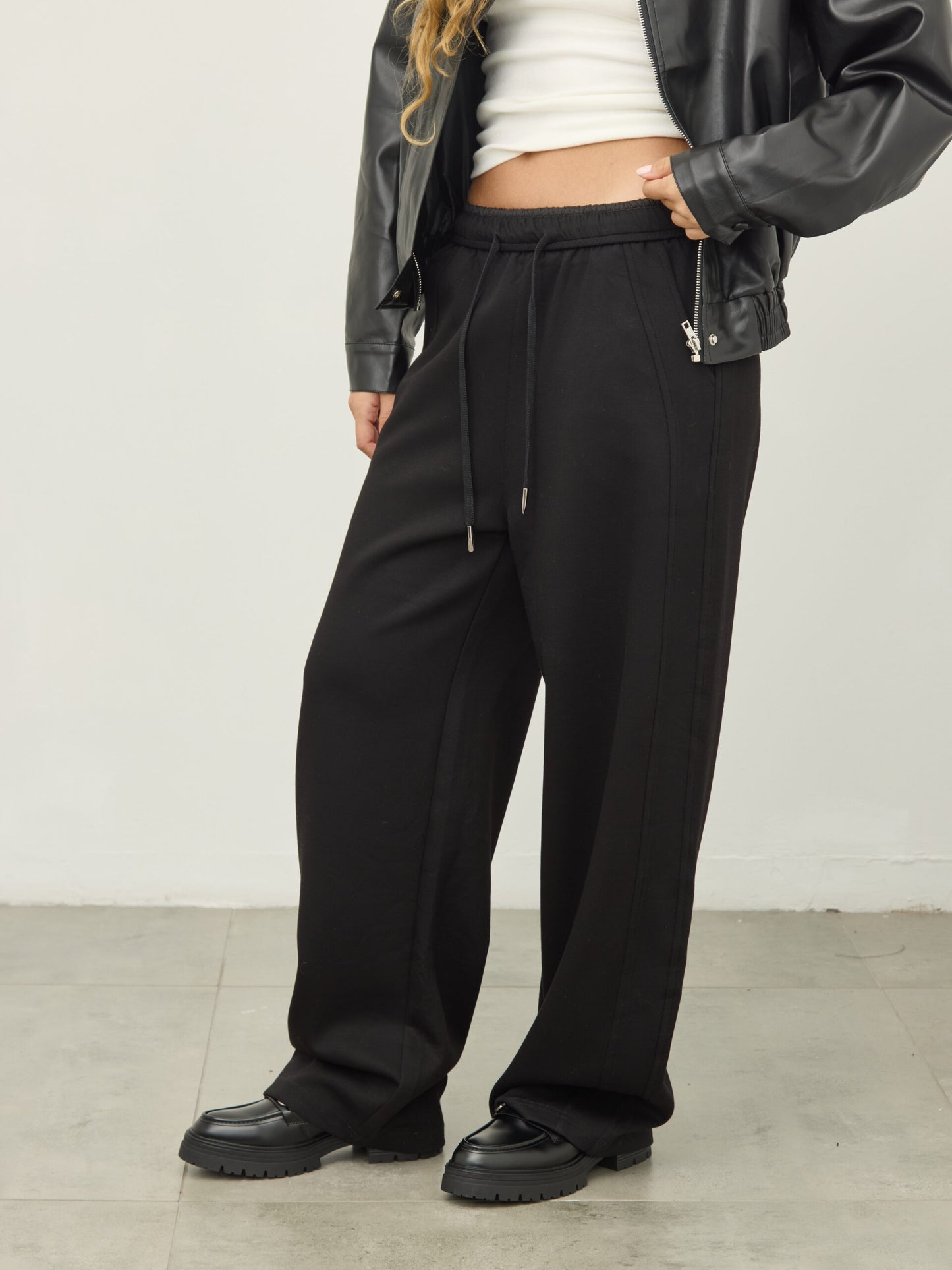 מכנסיים ארוכים סאם | שחור