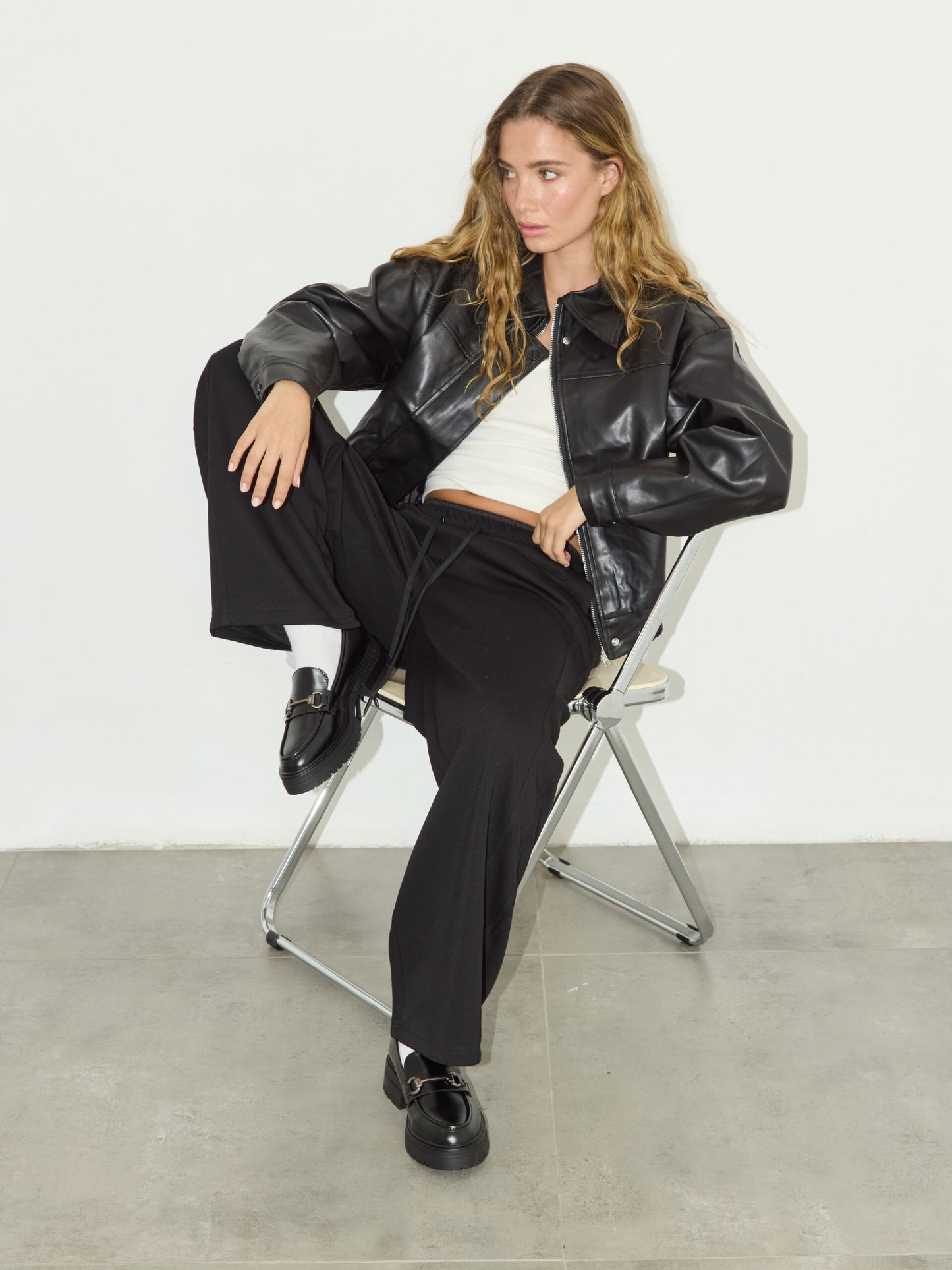 מכנסיים ארוכים סאם | שחור