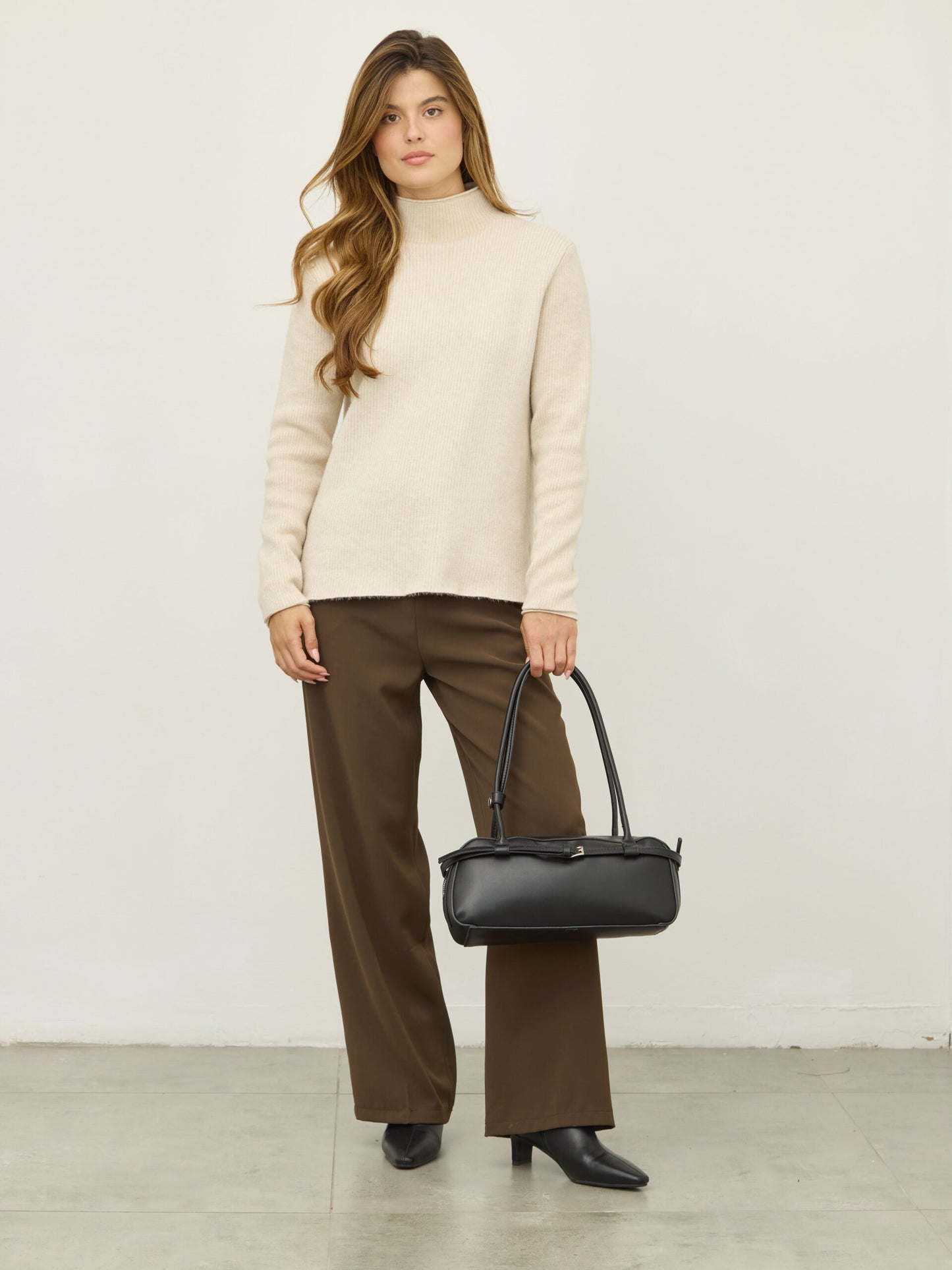 מכנסיים ארוכים מחוייטים גארט | חום