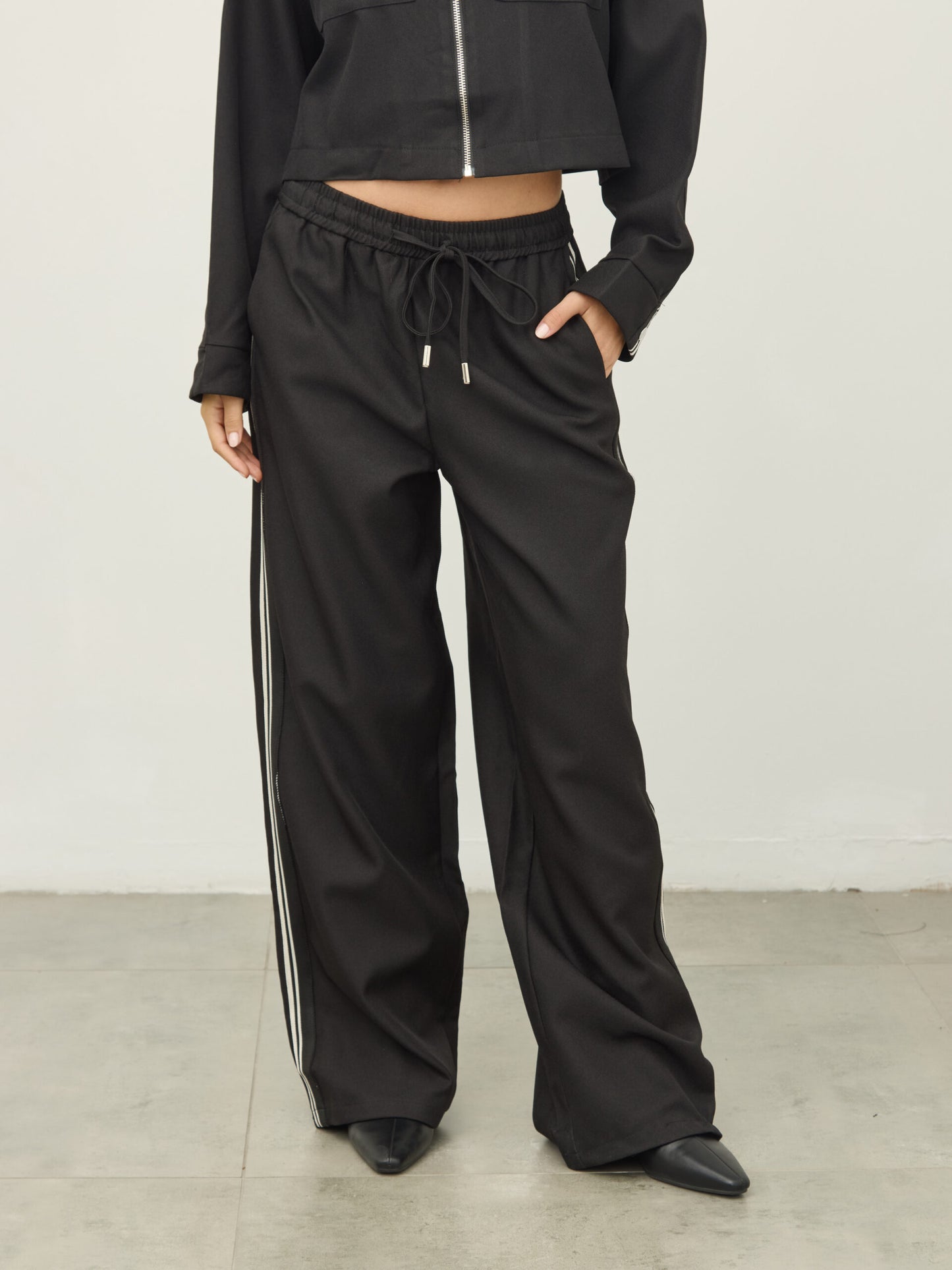 מכנסיים ארוכים ליאו | שחור