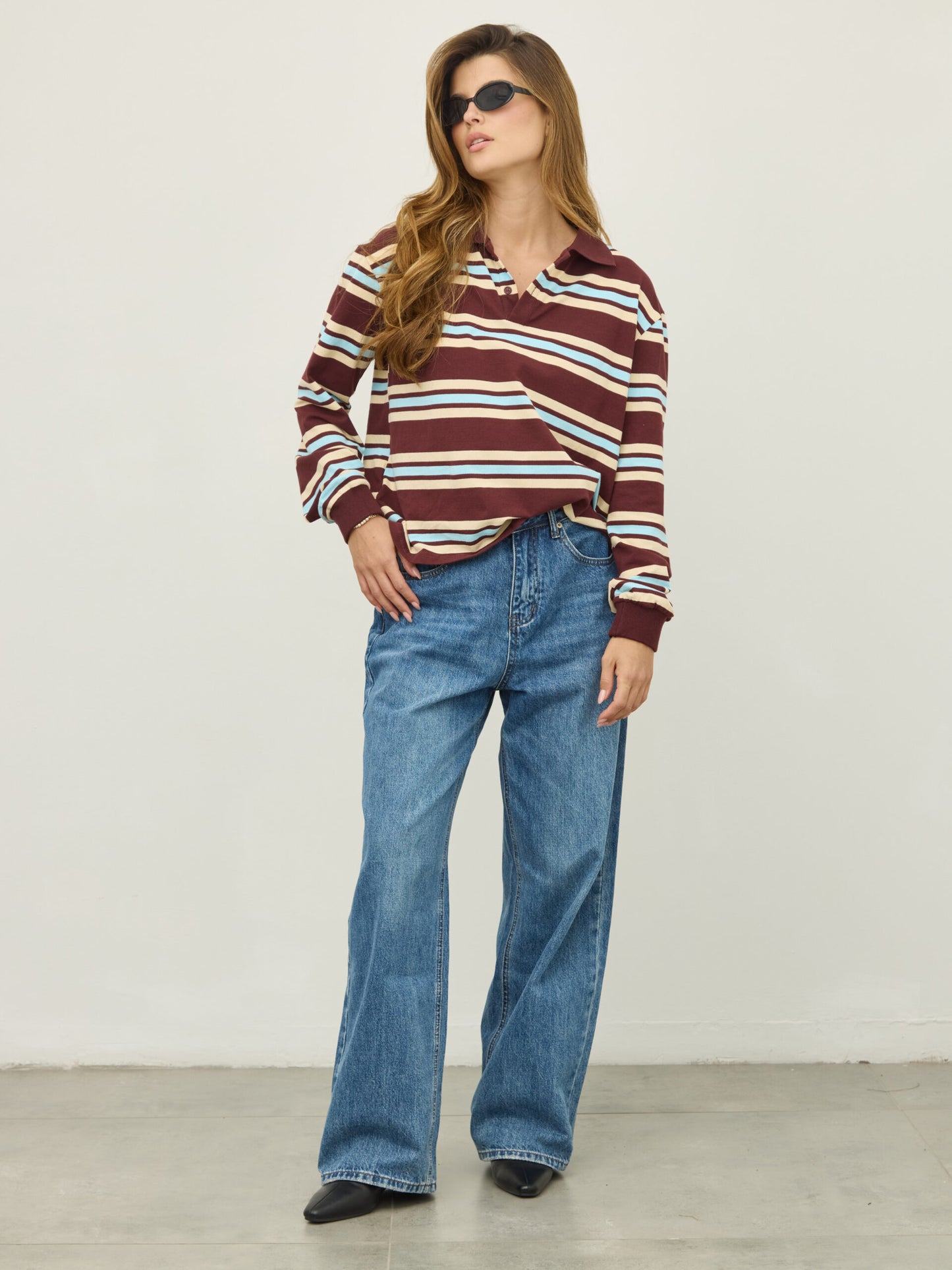 מכנסי ג'ינס ארוכים מייק | כחול