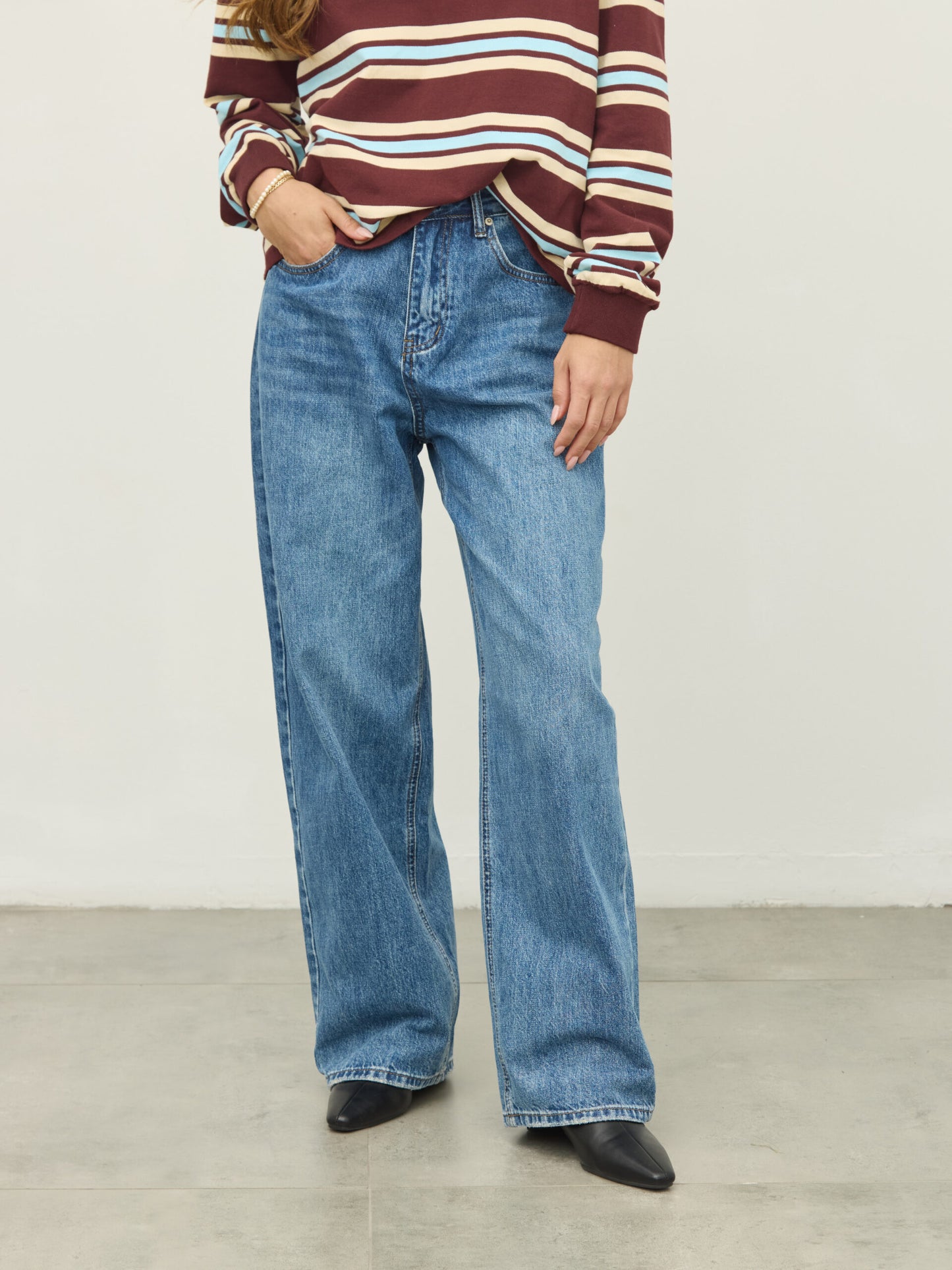 מכנסי ג'ינס ארוכים מייק | כחול