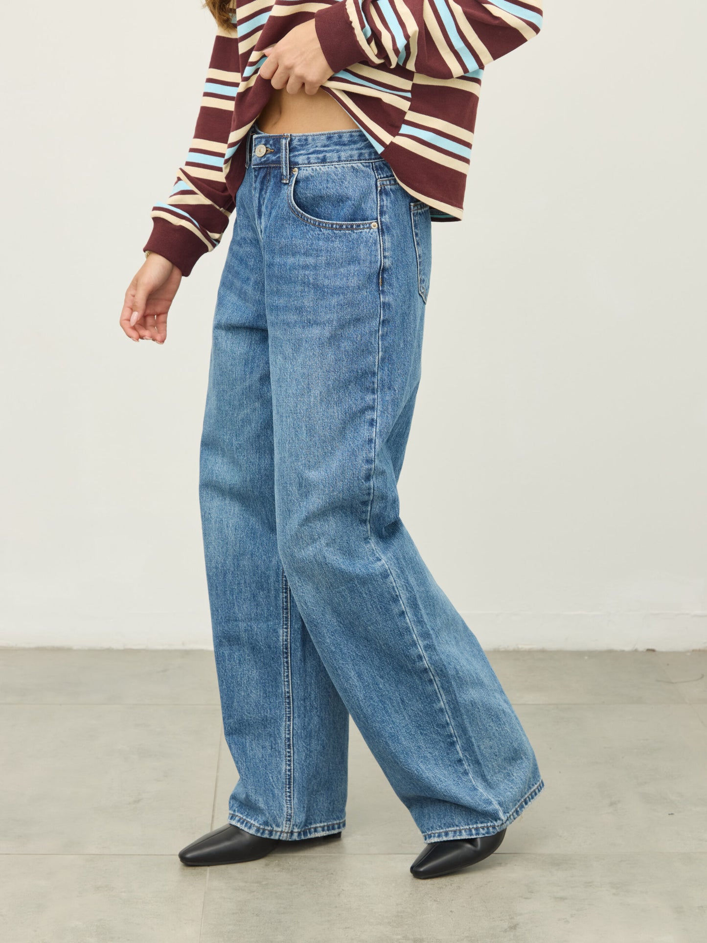 מכנסי ג'ינס ארוכים מייק | כחול