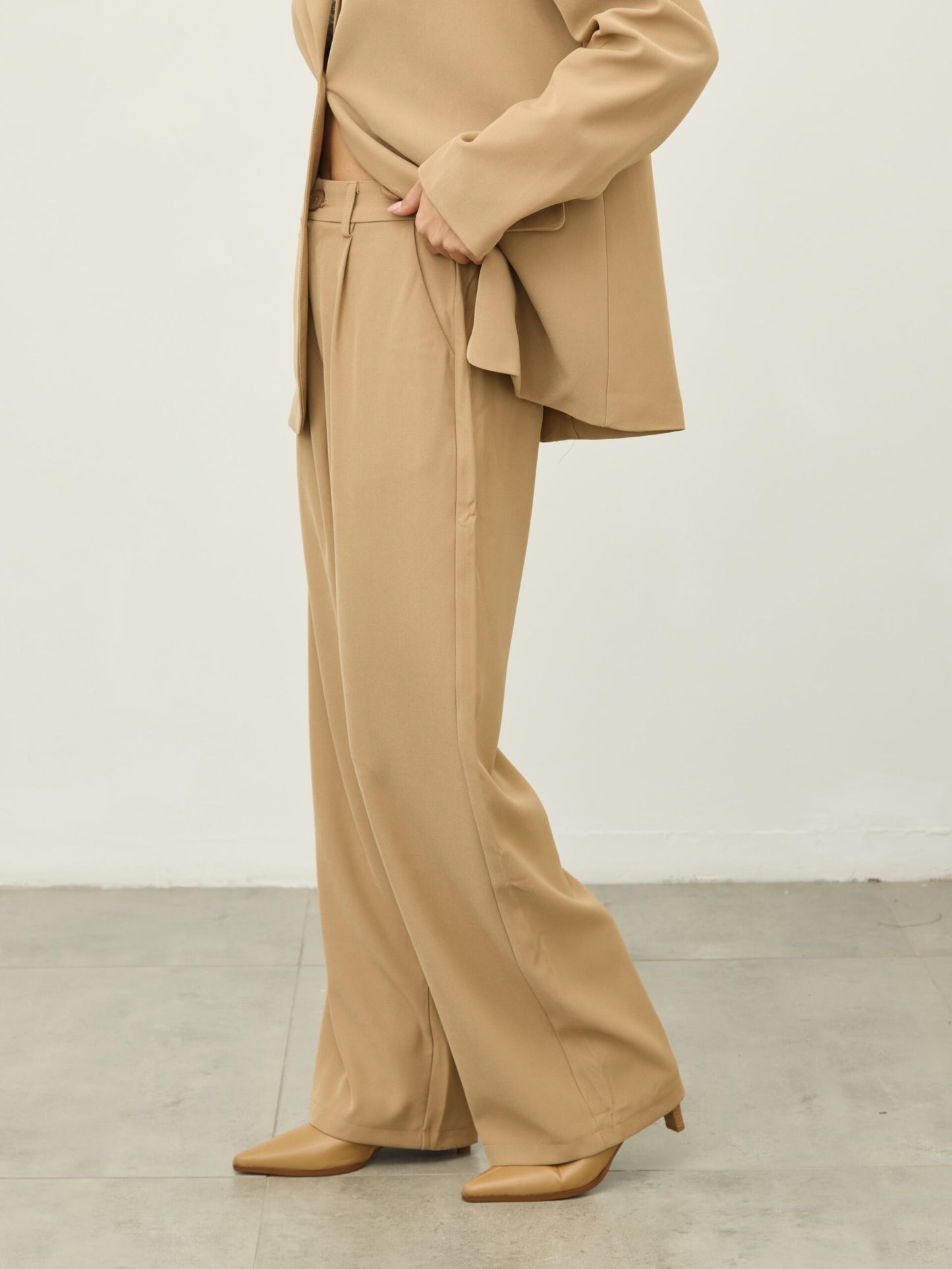 מכנסיים מחוייטים סיינה | בז'