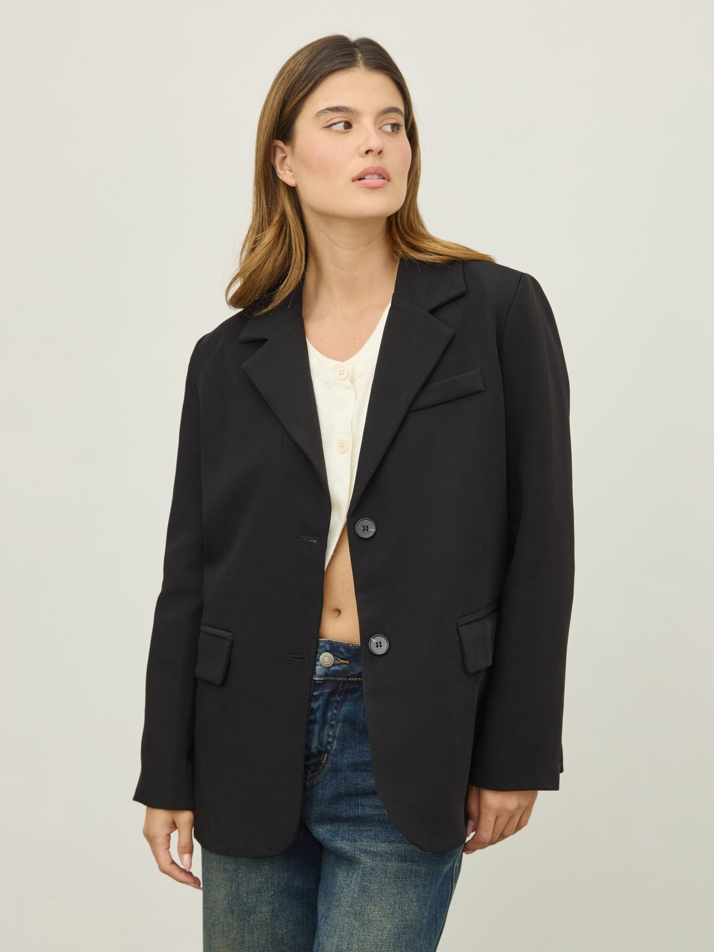 בלייזר מחוייט סיינה | שחור