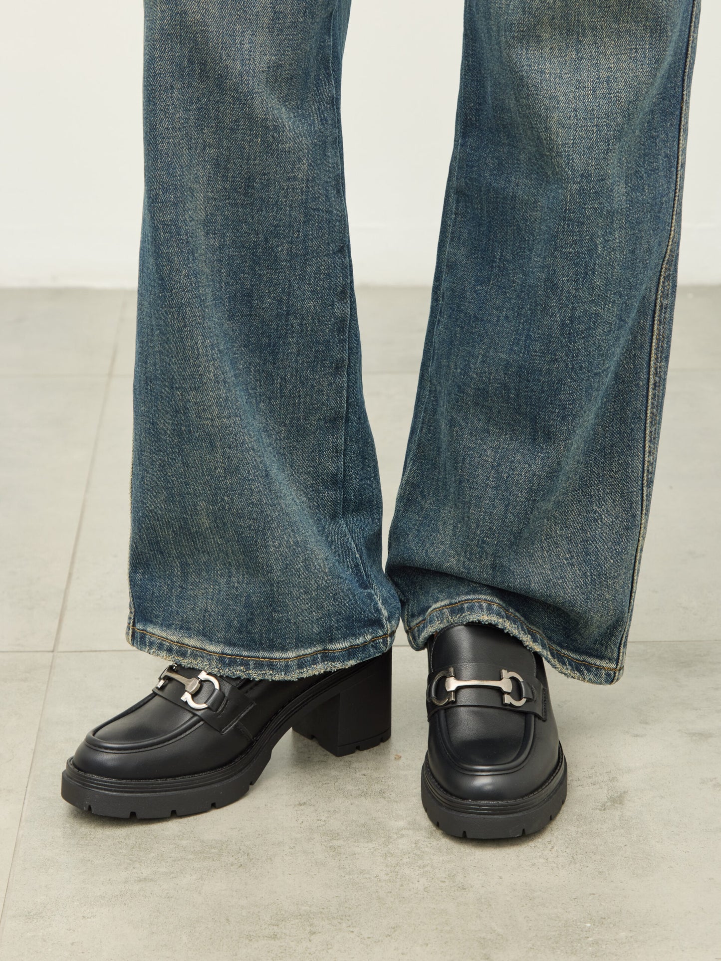 מוקסין סוליית טרקטור עקב פיי | שחור