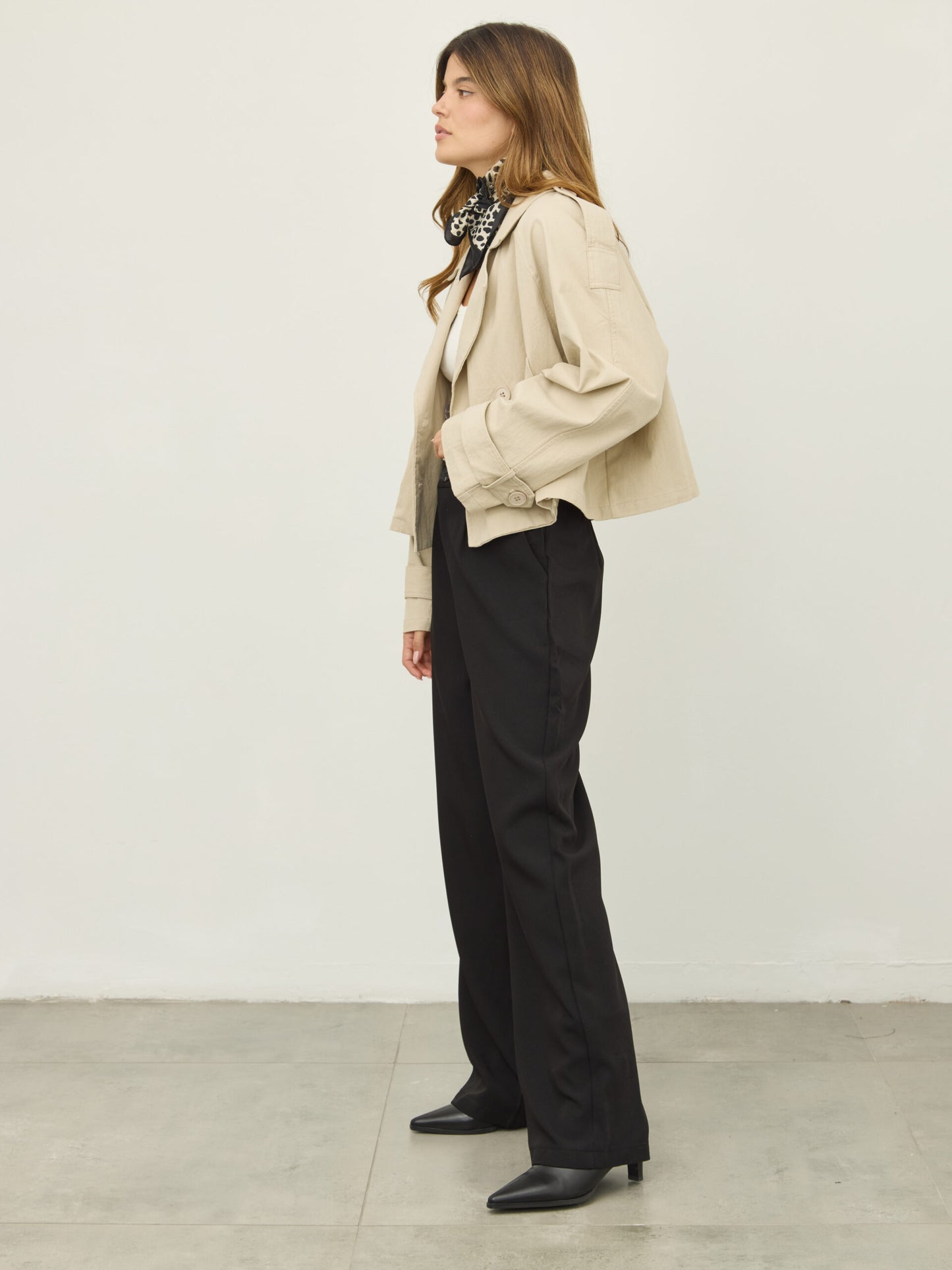 מכנסיים מחוייטים סיינה | שחור