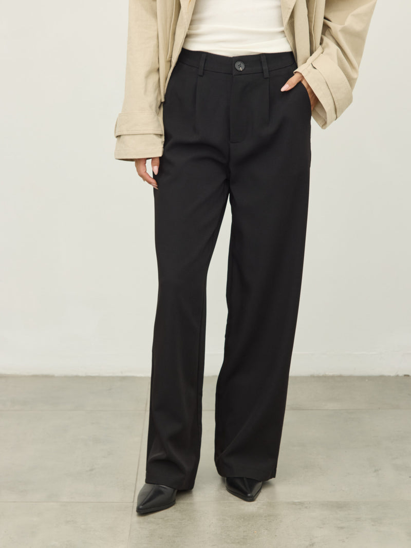 מכנסיים מחוייטים סיינה | שחור