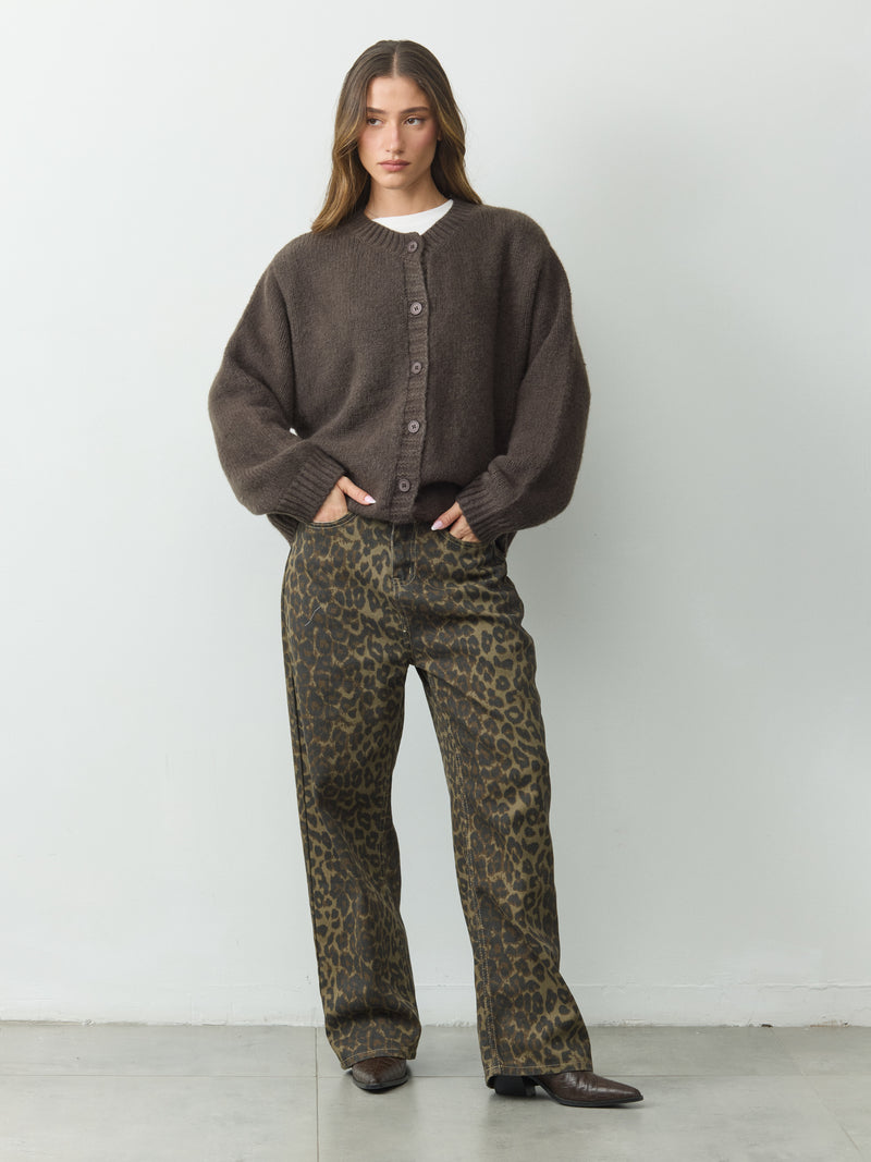 קרדיגן ורוניקה  | חום