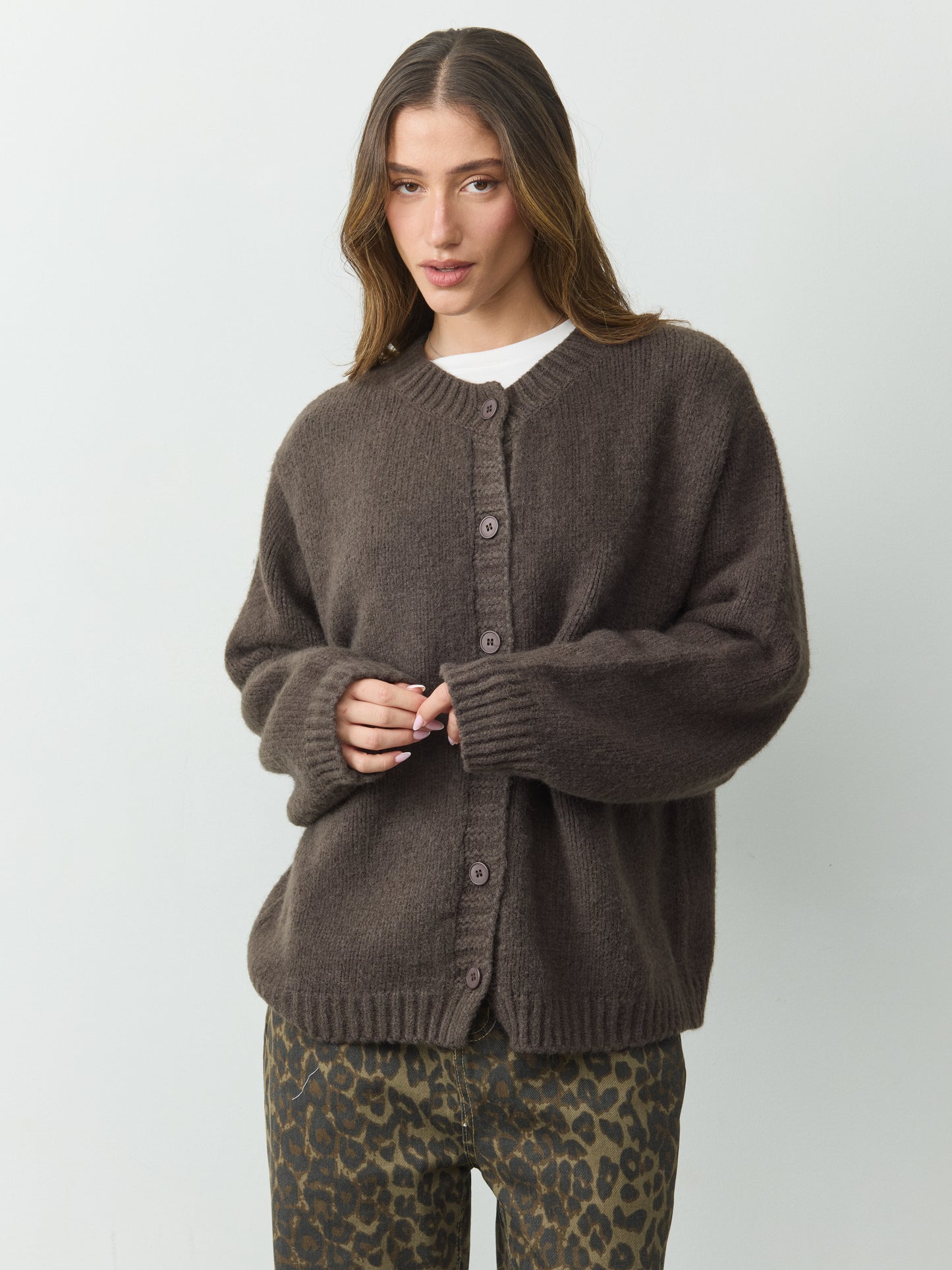 קרדיגן ורוניקה  | חום