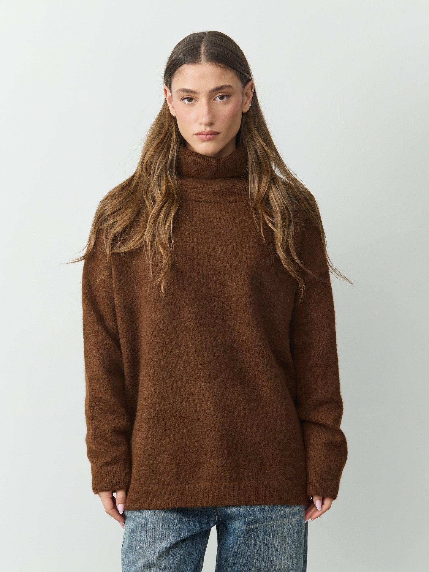 סוודר גולף רורי | קאמל