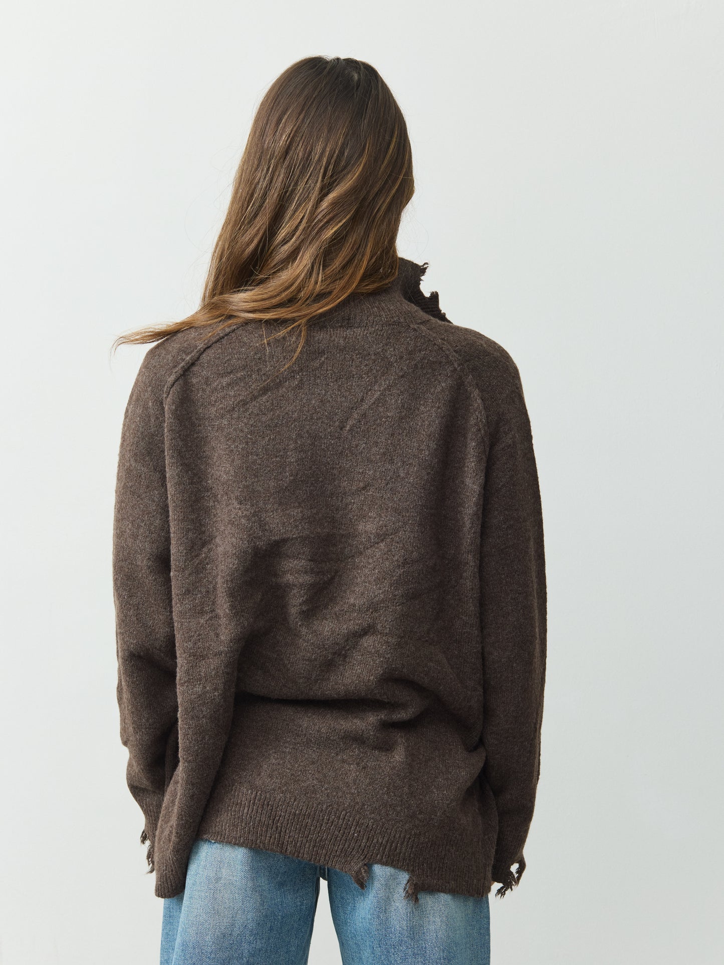 סוודר פולו מיילי | חום