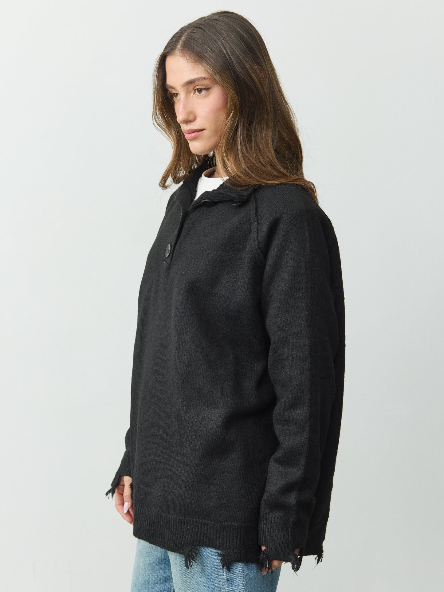 סוודר פולו מיילי | שחור