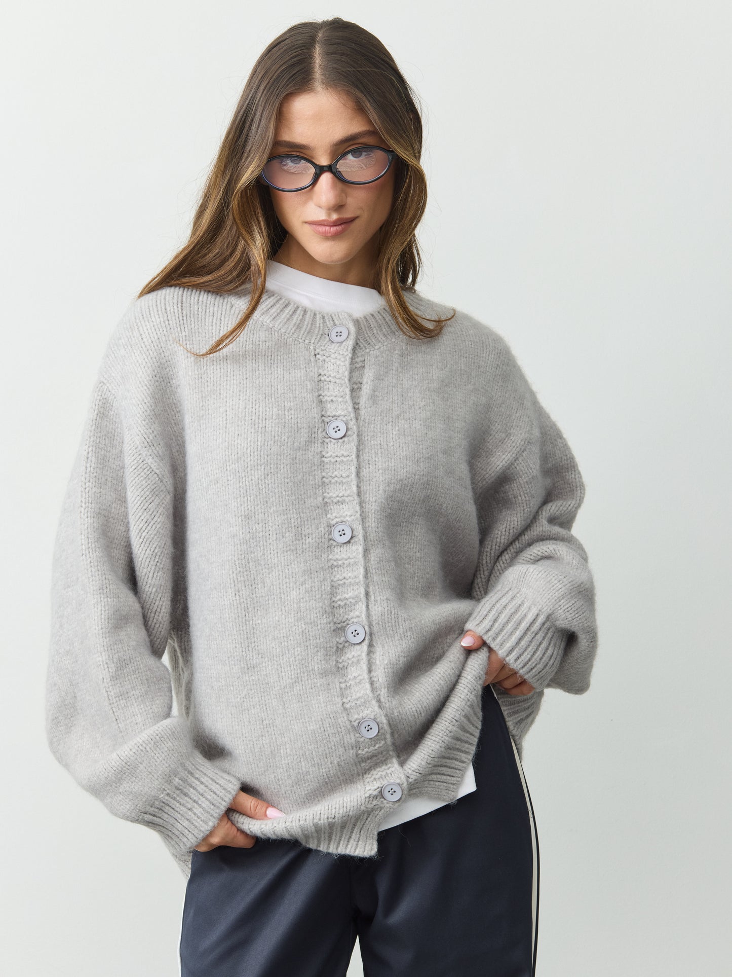 קרדיגן ורוניקה  | אפור