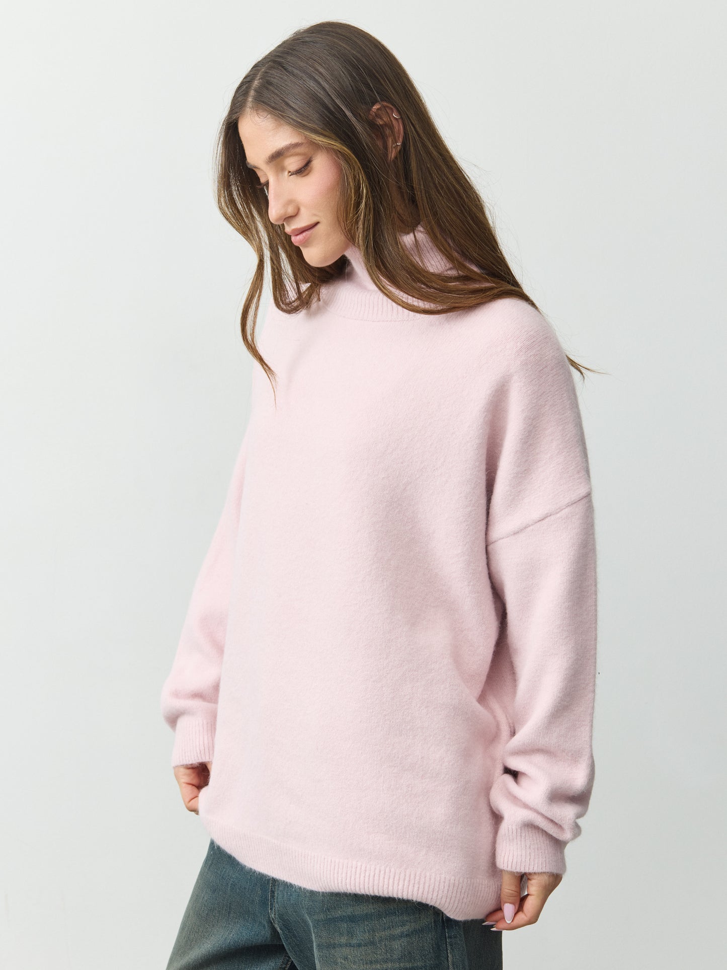 סוודר גולף רורי | ורוד