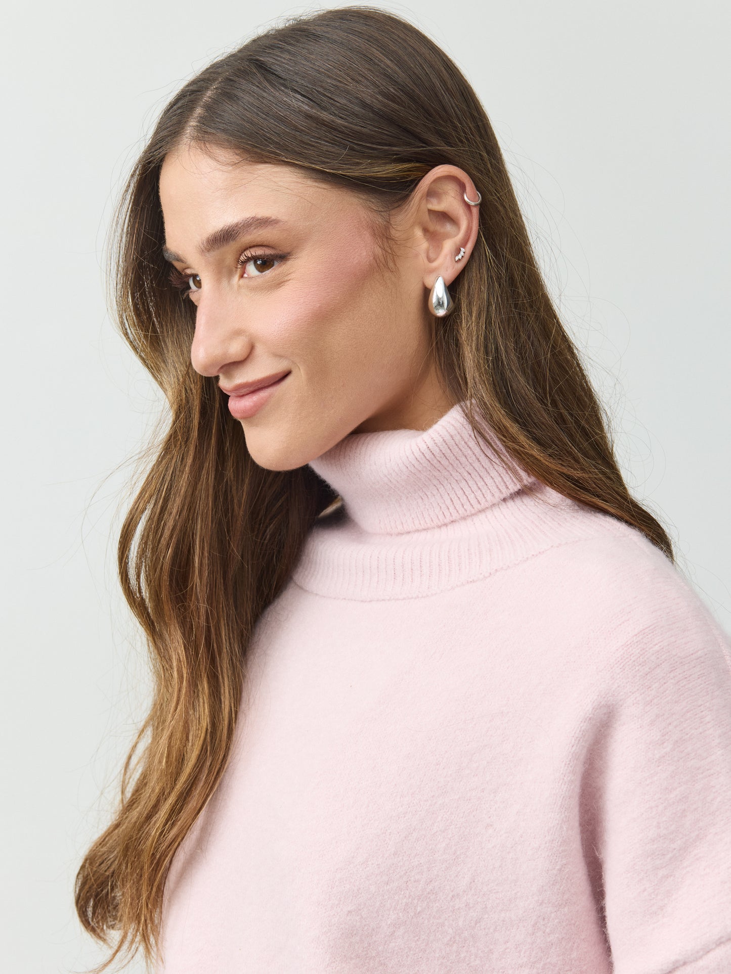 סוודר גולף רורי | ורוד