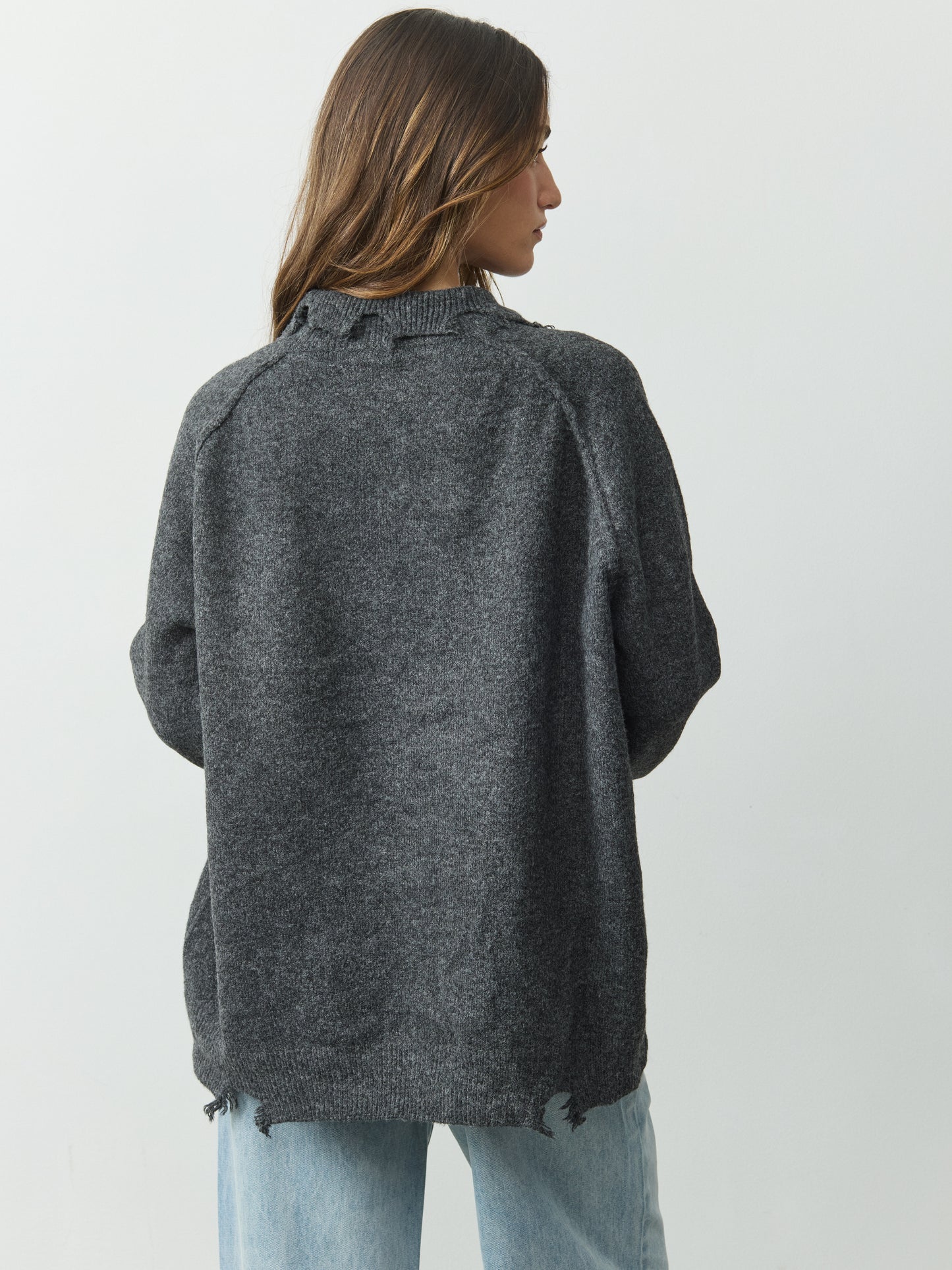 סוודר פולו מיילי | אפור כהה