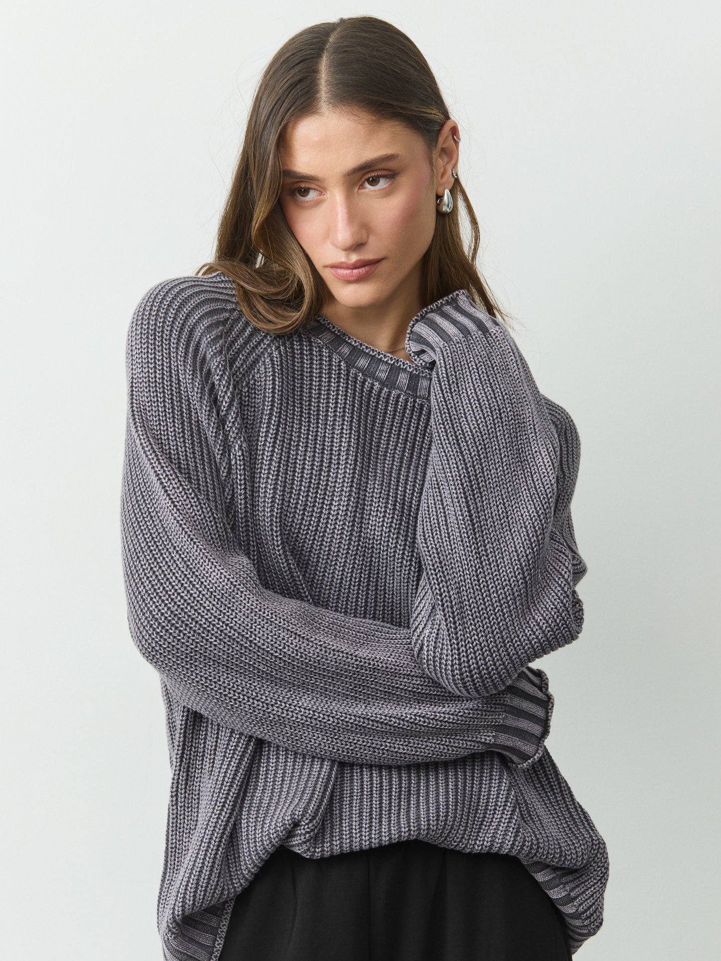 סוודר אליוט | אפור